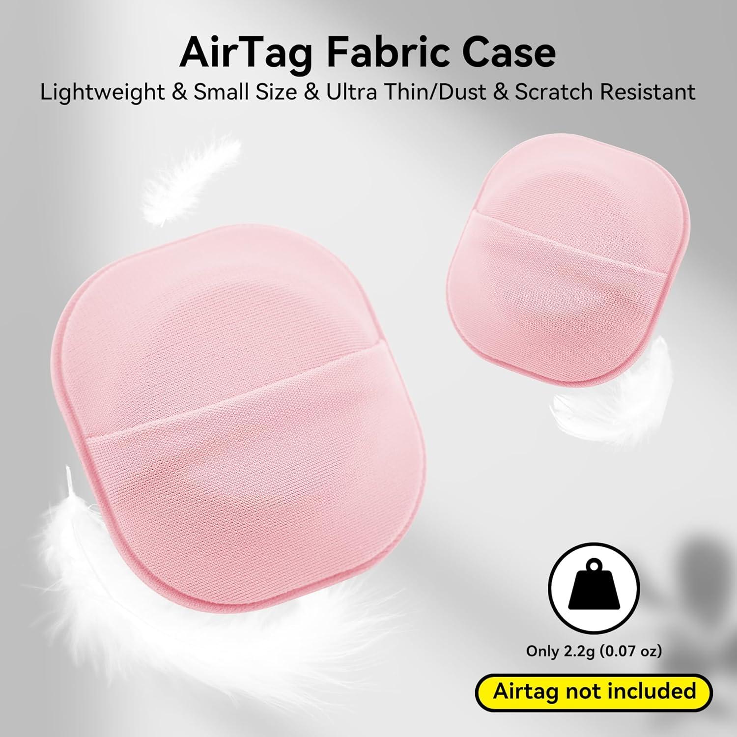 Funda Adhesiva Rosa para AirTag y Moto Tag - 2 Piezas