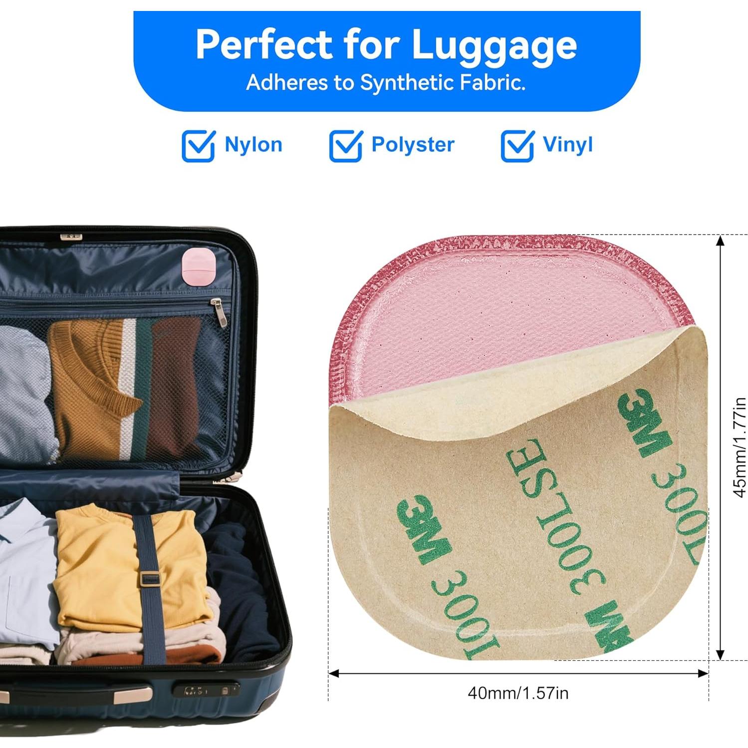 Funda Adhesiva Rosa para AirTag y Moto Tag - 2 Piezas