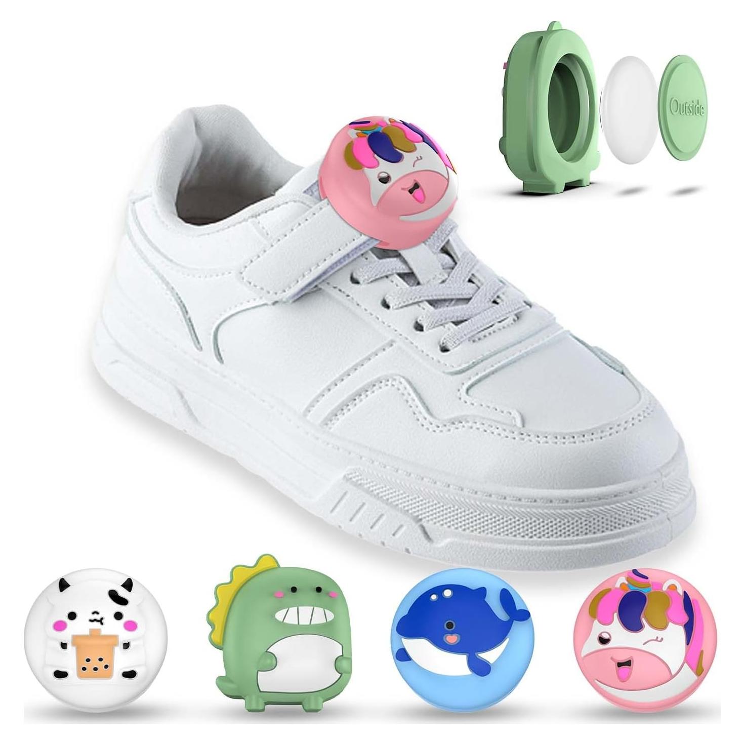 Soporte de Zapatos AirTag BIQIRE 4 Pack Silicona Impermeable