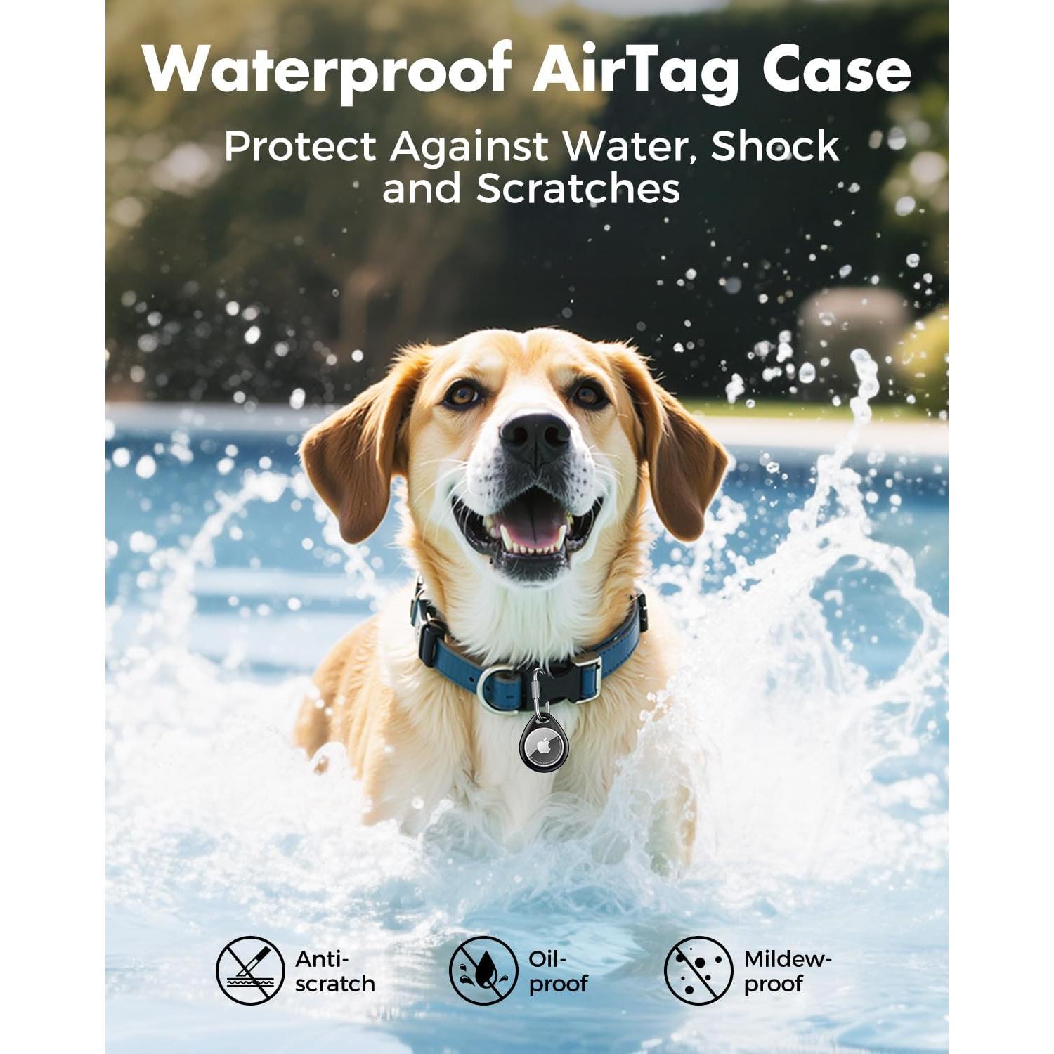 Soporte AirTag UNBREAKcable - 4 Fundas TPU Impermeables