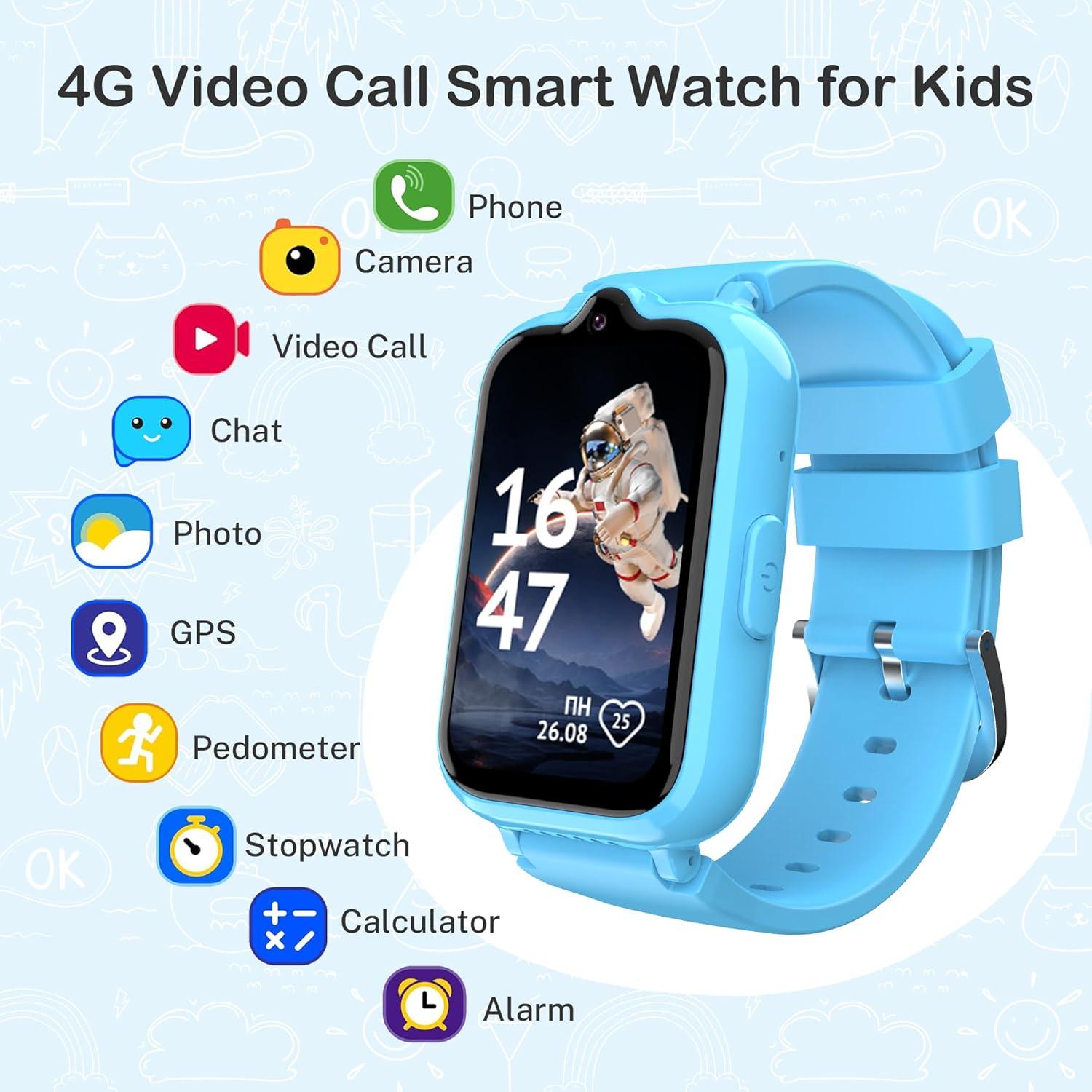 Reloj Infantil Spodus G41 4G con GPS y Llamadas para Niños