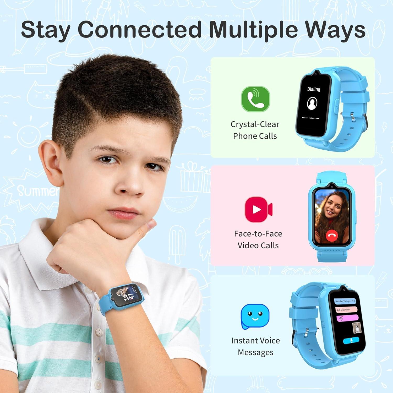 Reloj Infantil Spodus G41 4G con GPS y Llamadas para Niños