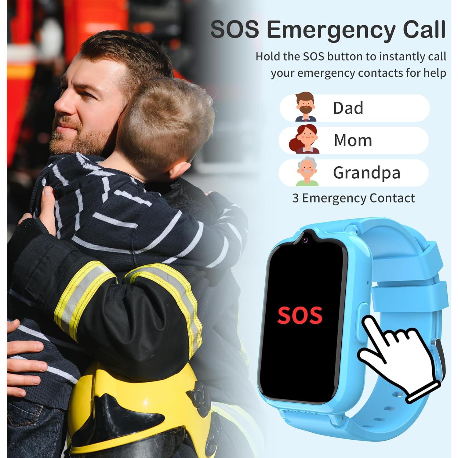 Reloj Infantil Spodus G41 4G con GPS y Llamadas para Niños