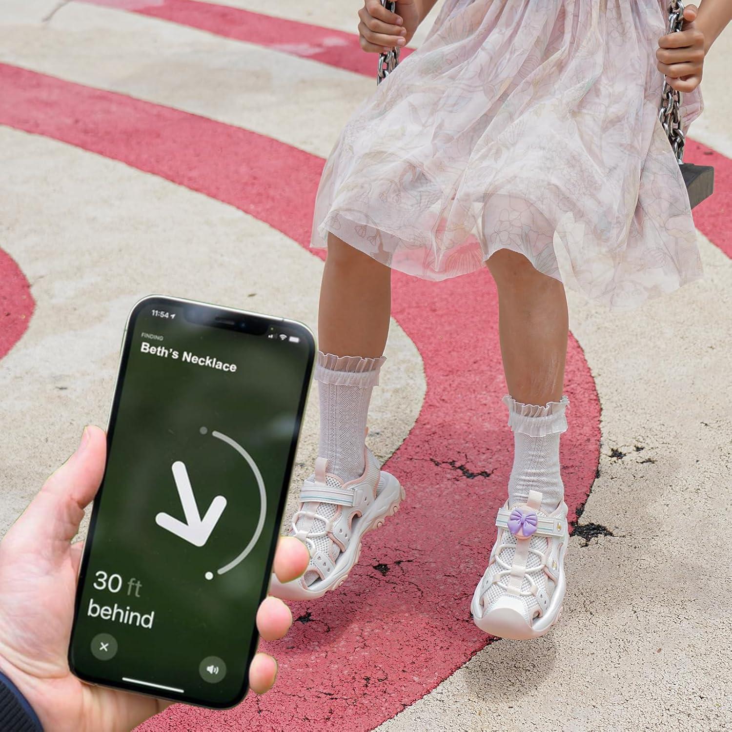 2 Soportes de Zapato para Niños XEEWEN con Airtag Rosa