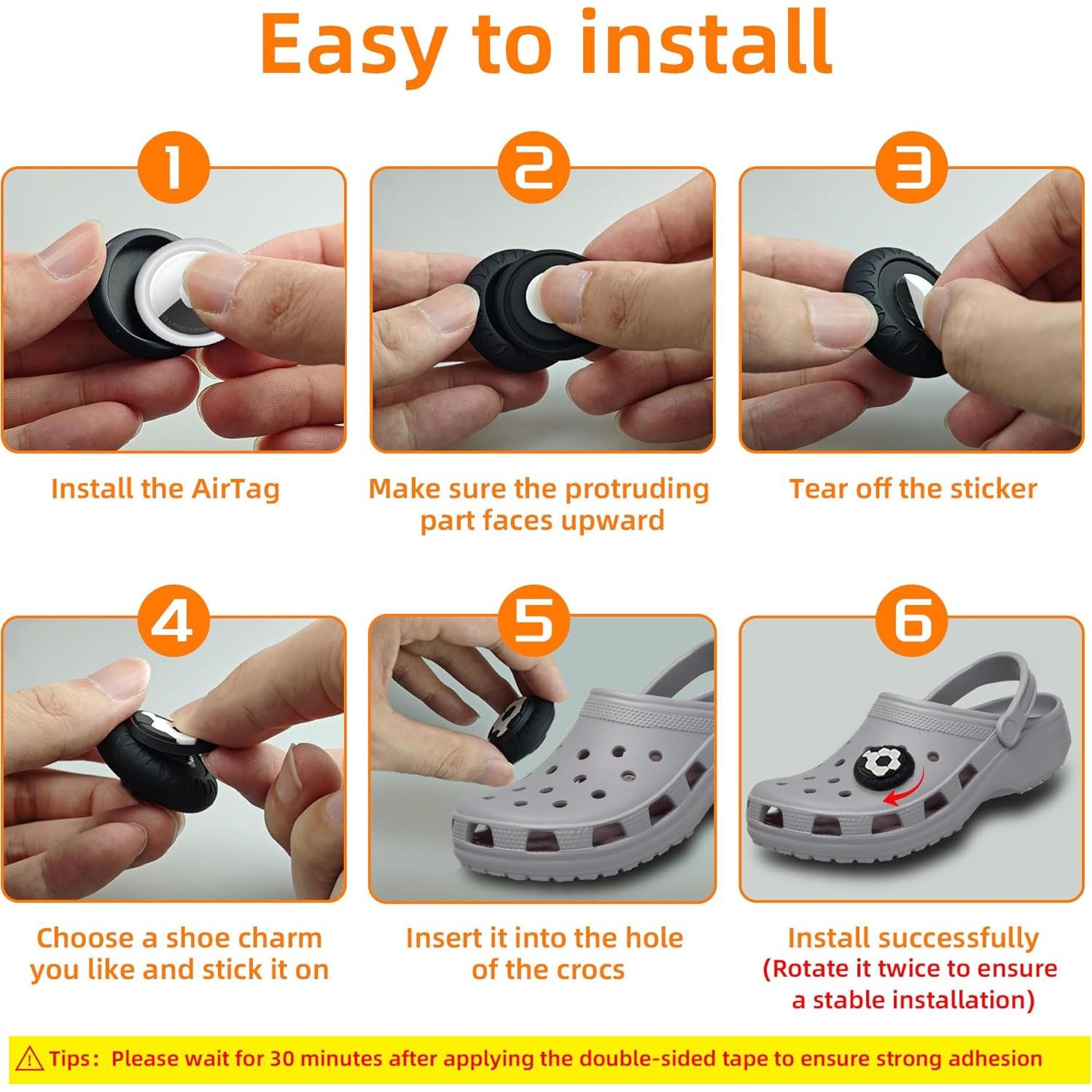 Soportes Ocultos para Airtag NCIWAN - 2 Piezas Impermeables