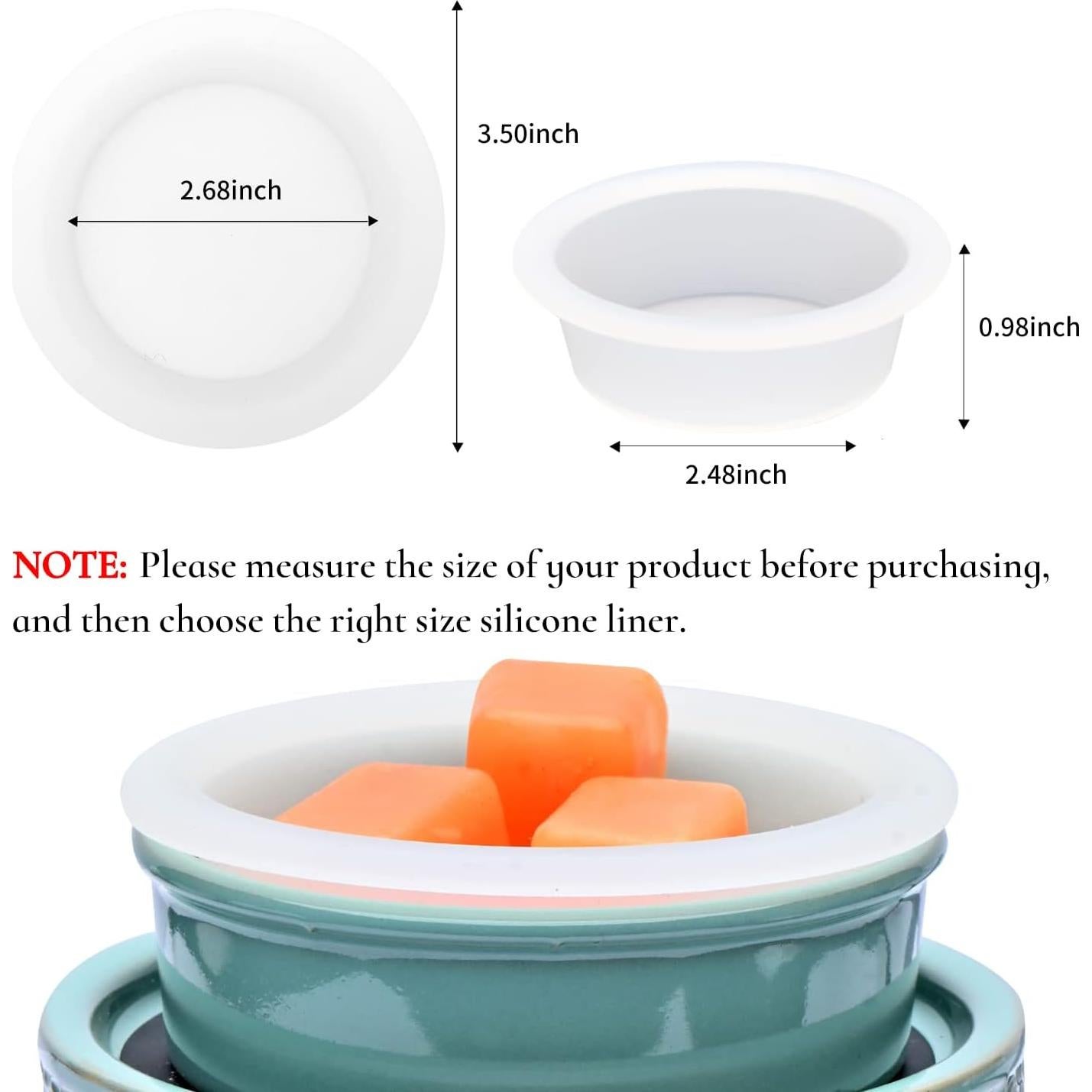 Forros de Silicona Reutilizables ASAWASA 6 Pcs 6.3 cm