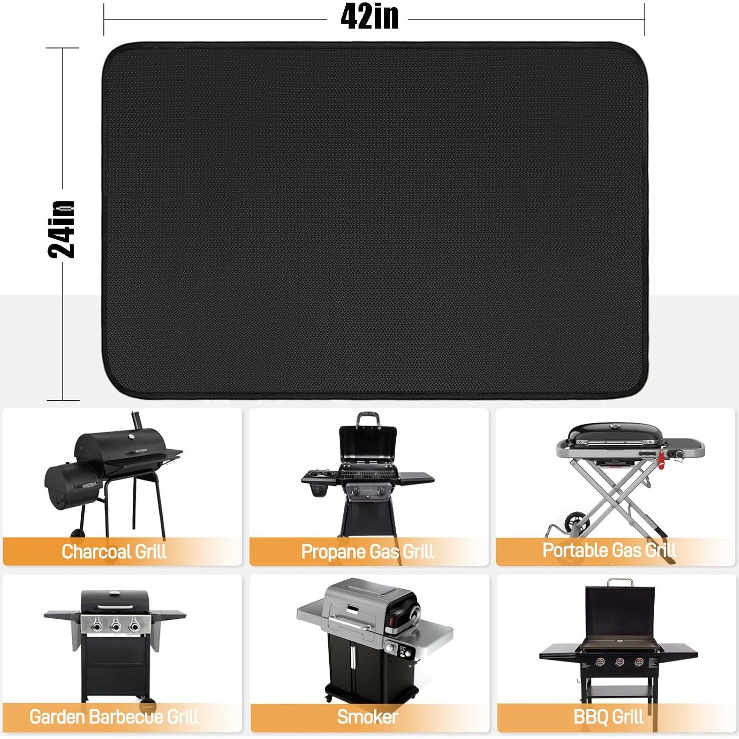 Mats para Parrilla Amerbro 24x42 cm a Prueba de Fuego