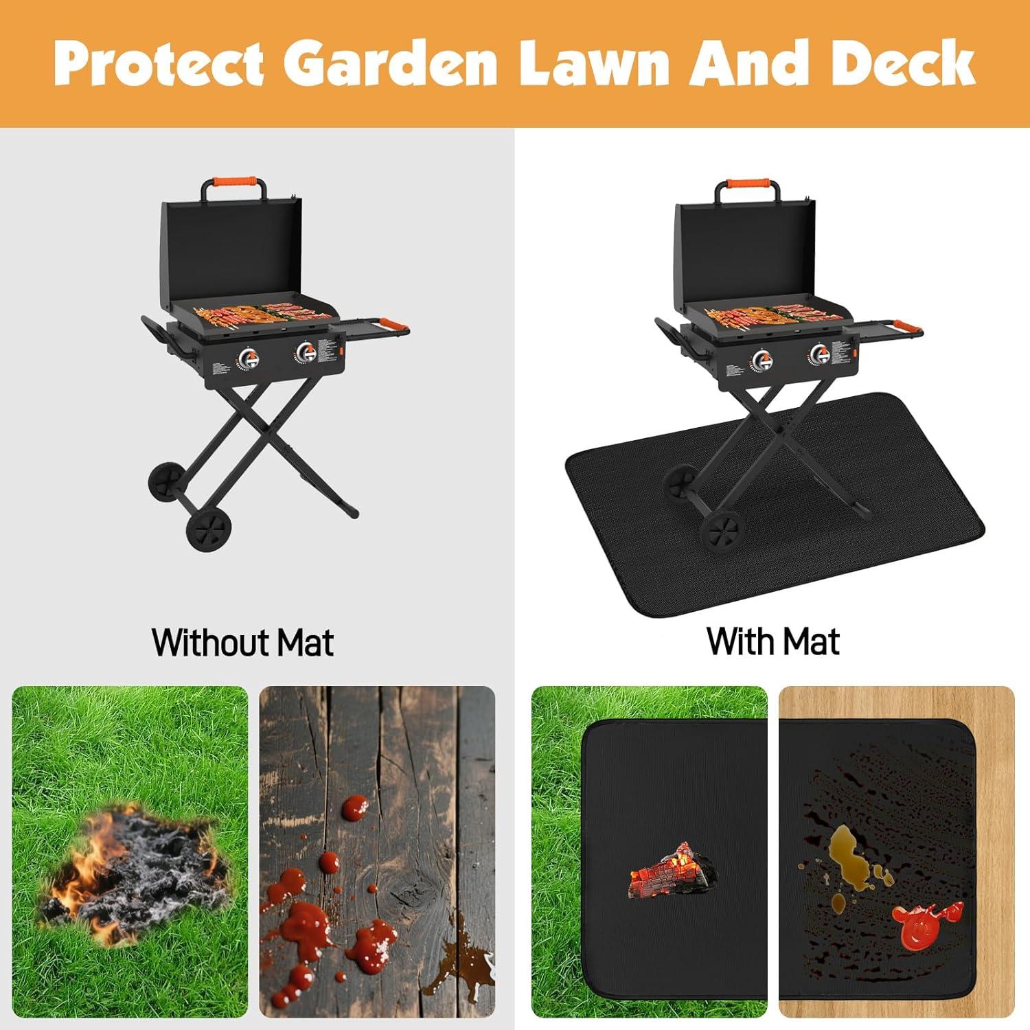 Mats para Parrilla Amerbro 24x42 cm a Prueba de Fuego