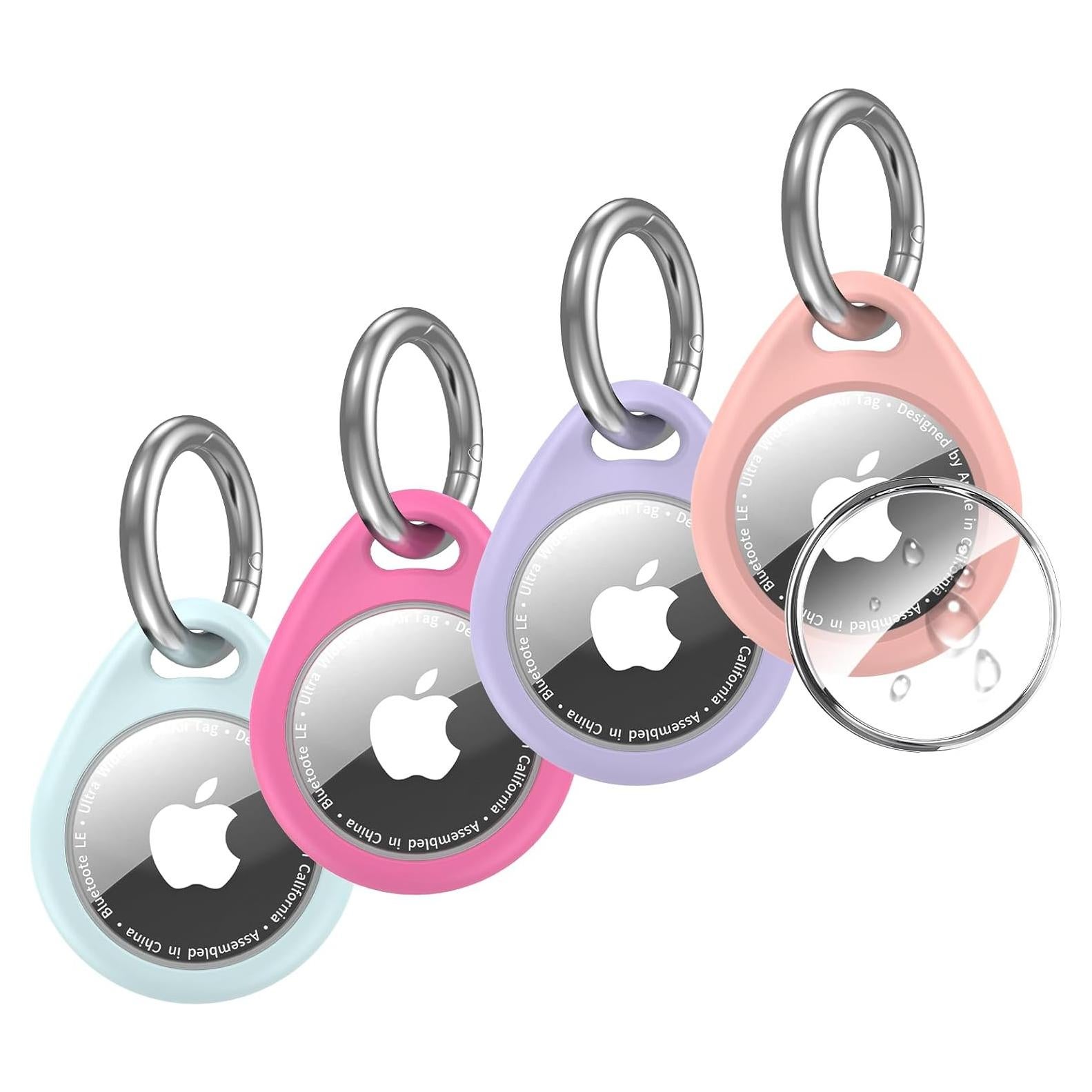 4 Fundas Ultra-Finas Natyos para Apple AirTag - Impermeables