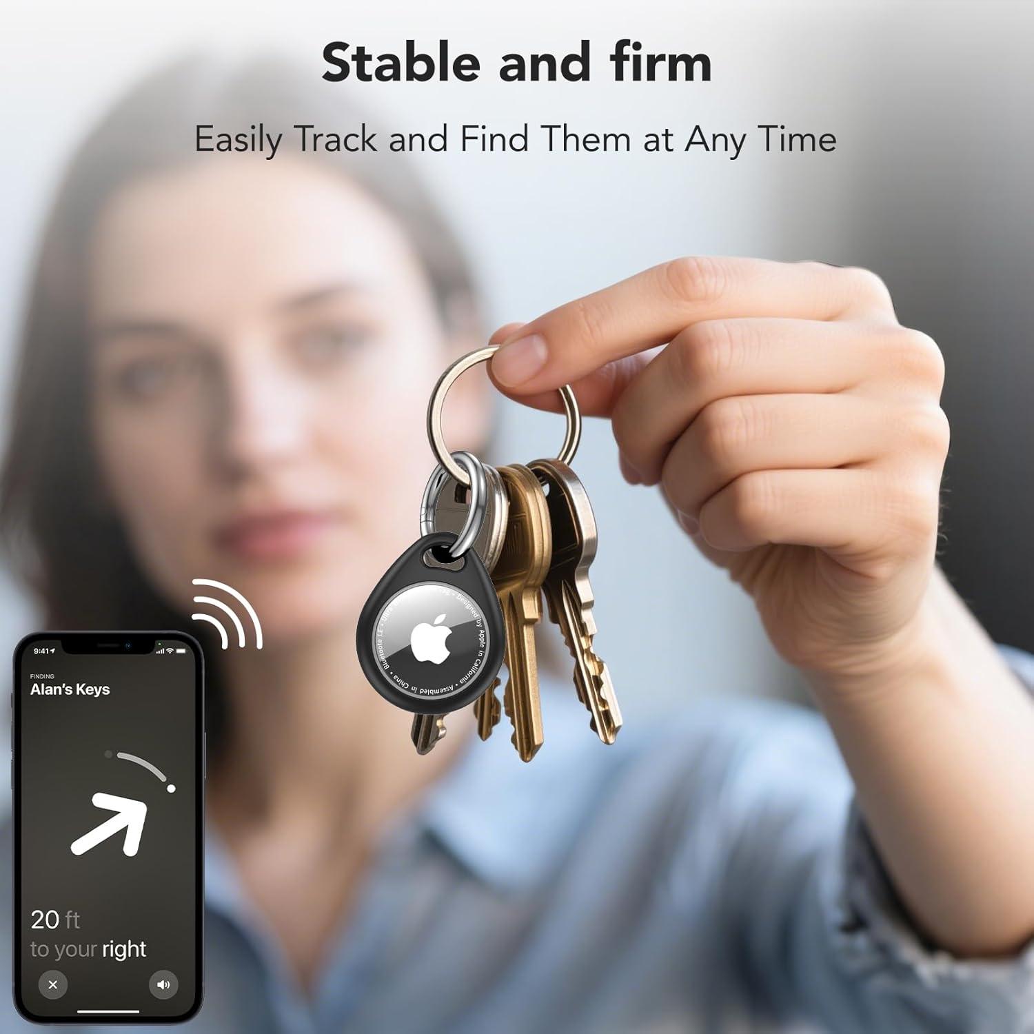 4 Fundas Ultra-Finas Natyos para Apple AirTag - Impermeables