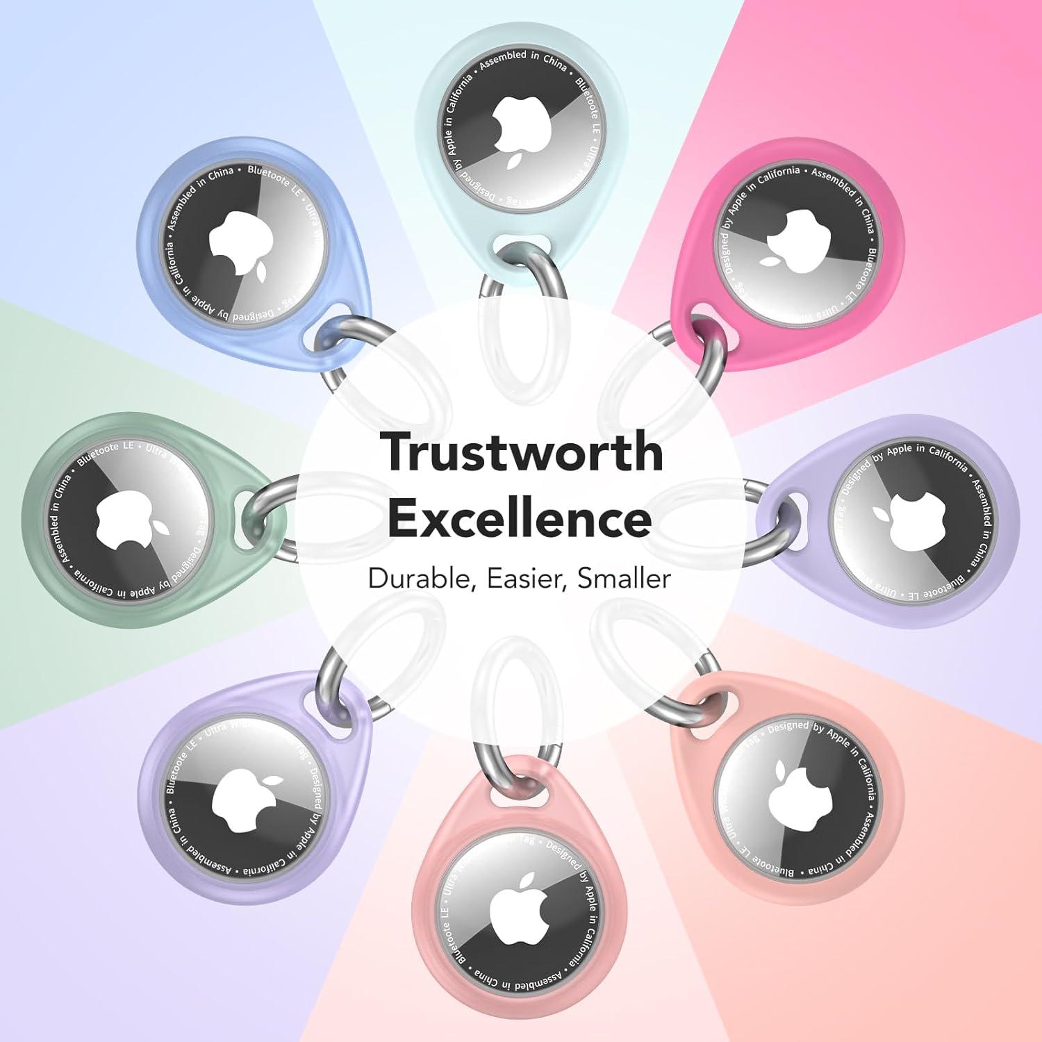 4 Fundas Ultra-Finas Natyos para Apple AirTag - Impermeables