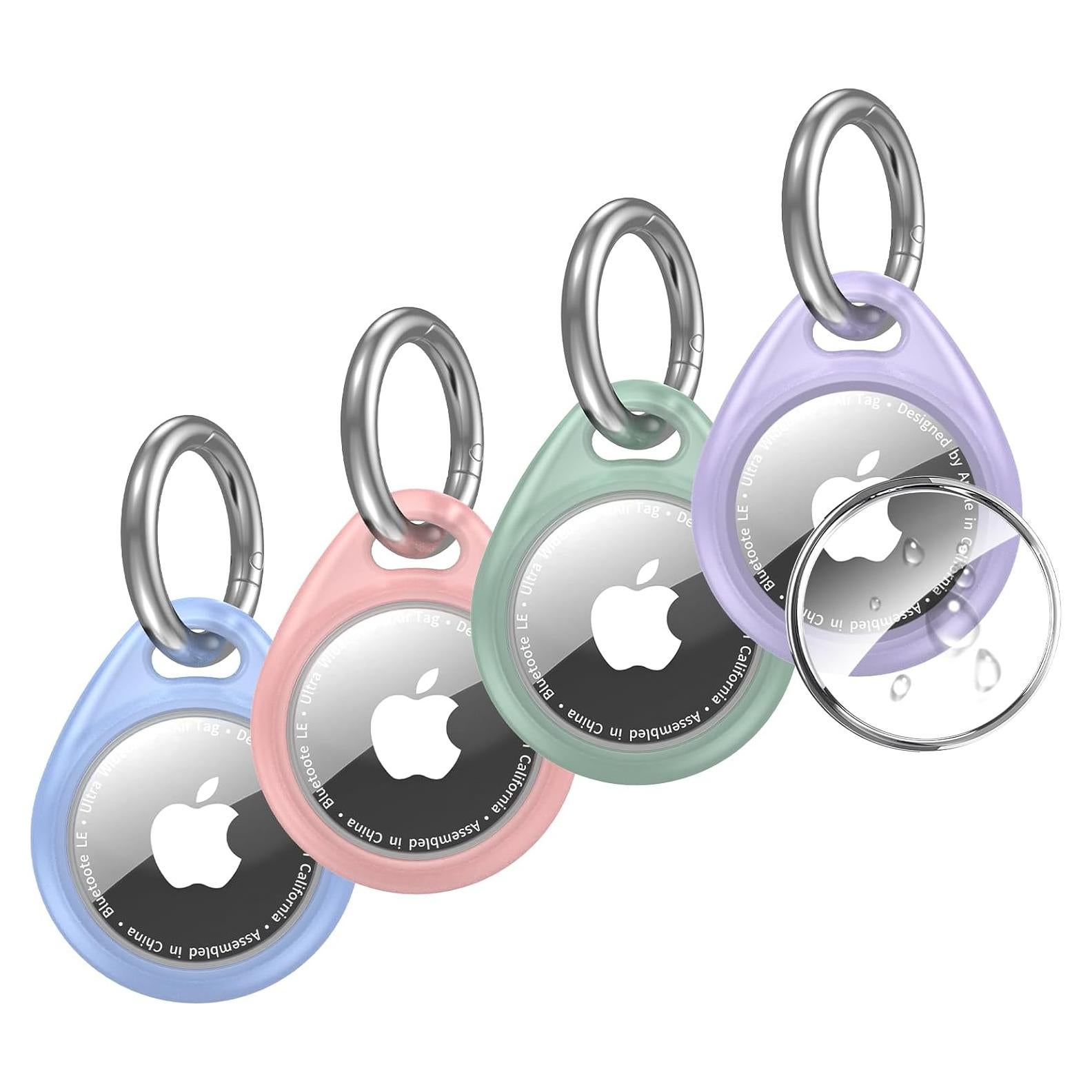 Paquete de 4 Fundas Ultra Finas Natyos para AirTag - Impermeables