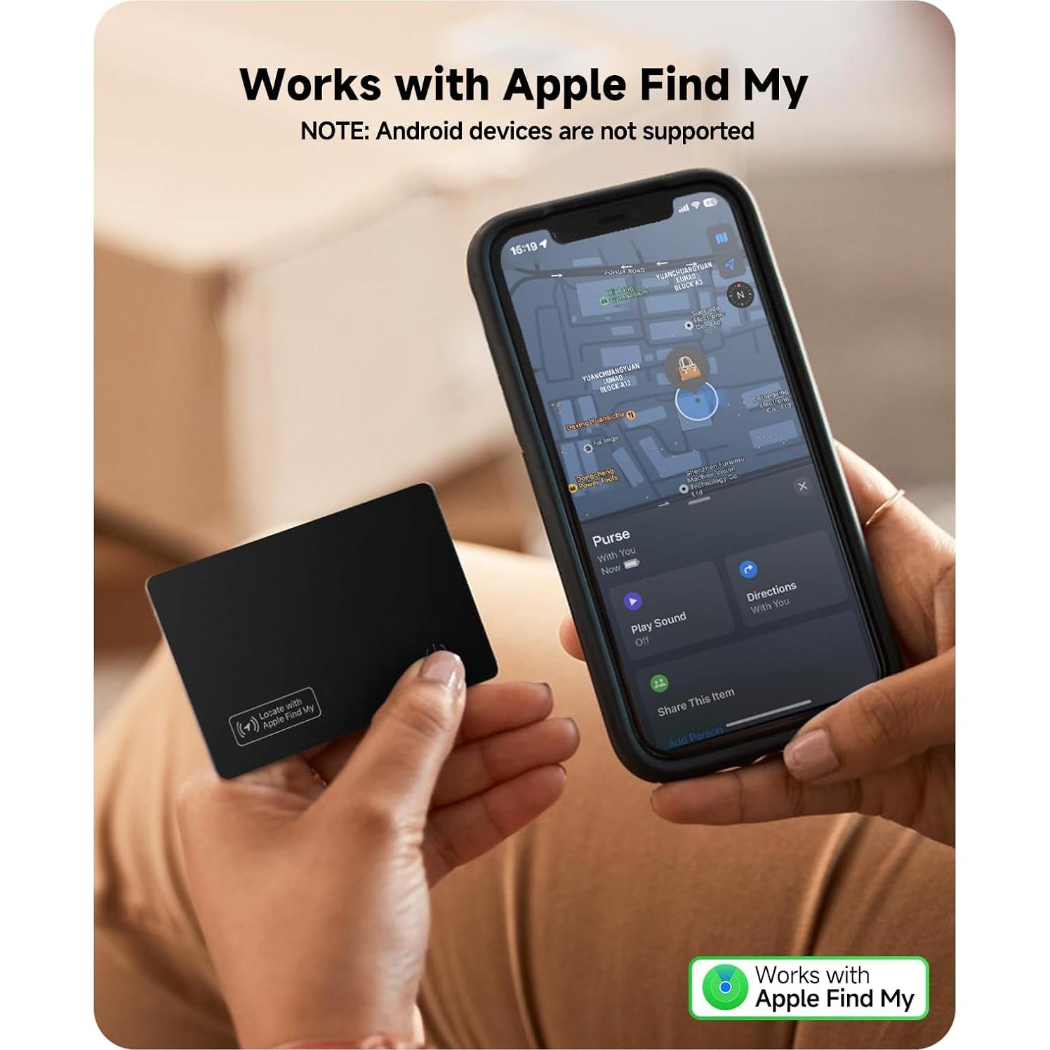 2 Tarjetas Localizadoras JTD para Cartera - Bluetooth IP68