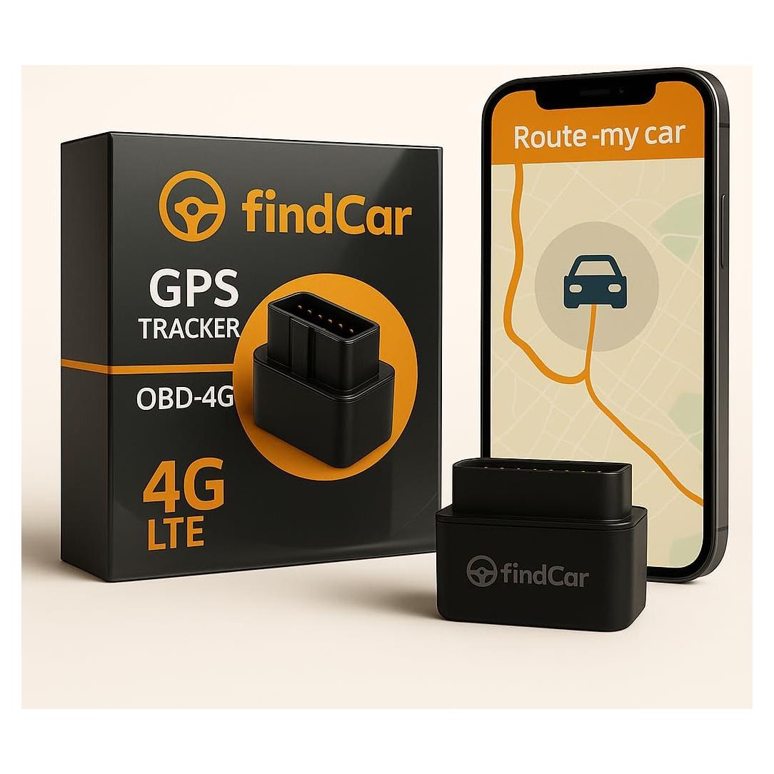 Rastreador GPS 4G findCar OBD para Vehículos - Tiempo Real, Historial y Alertas