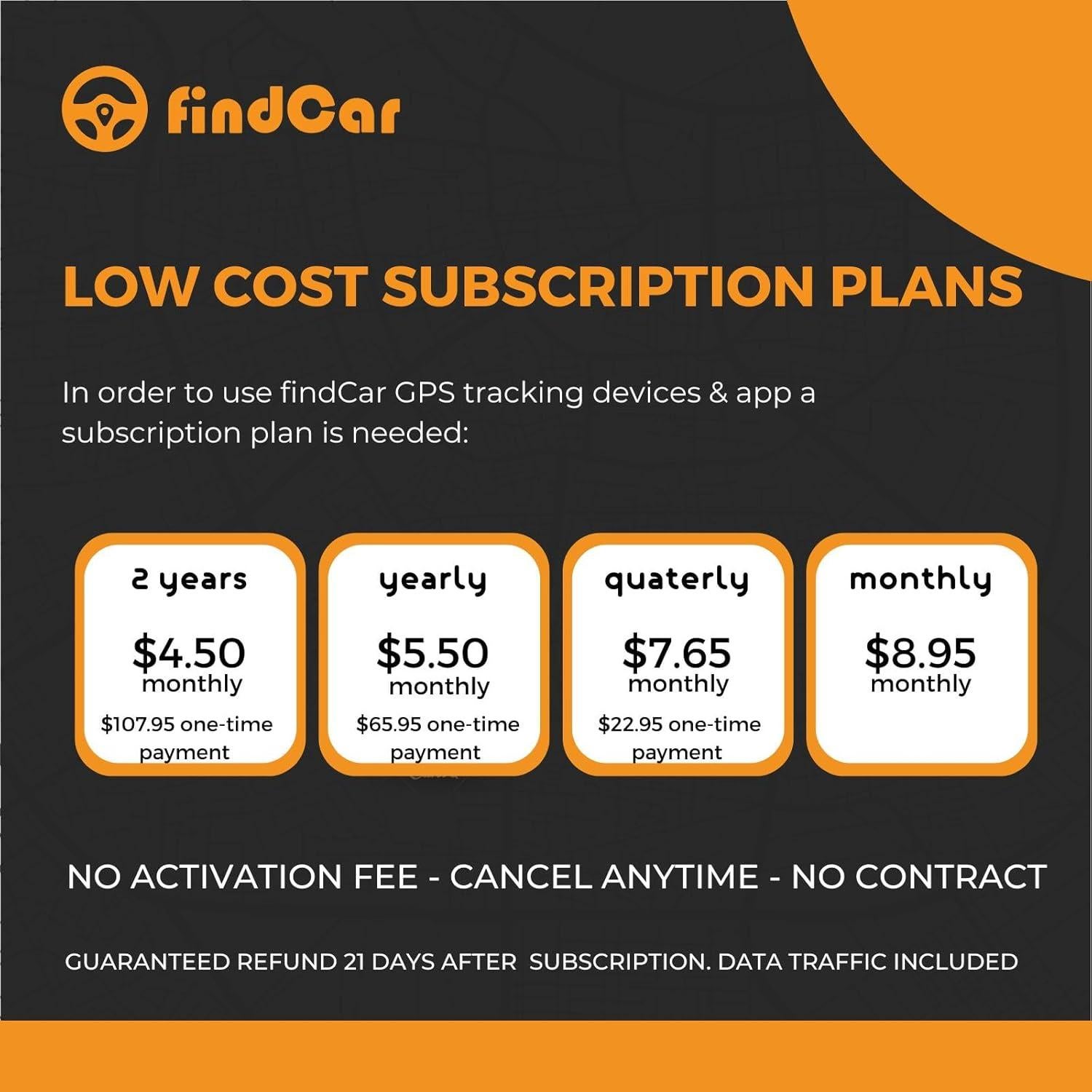 Rastreador GPS 4G findCar OBD para Vehículos - Tiempo Real, Historial y Alertas