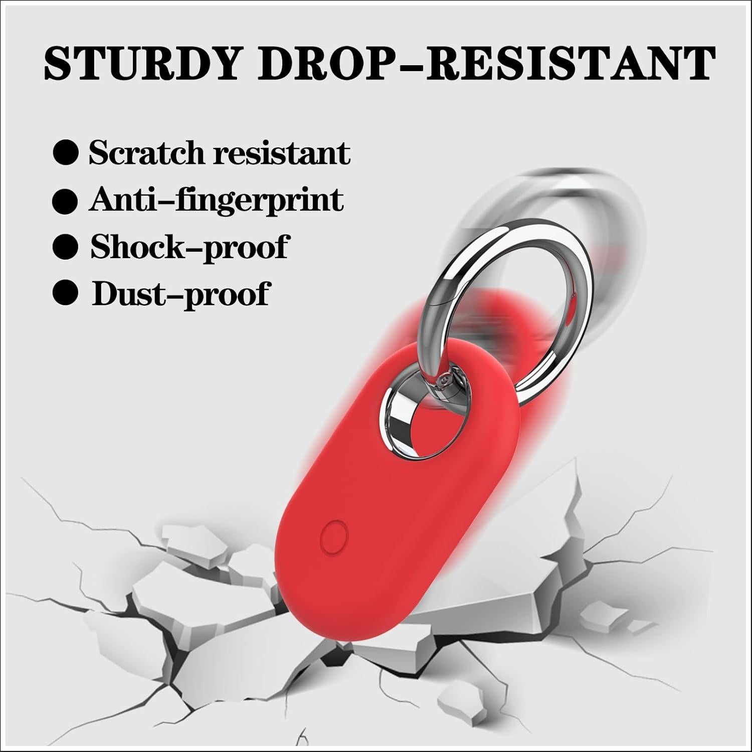 Paquete de 4 fundas de silicona Rzttwl para Samsung Galaxy SmartTag 2