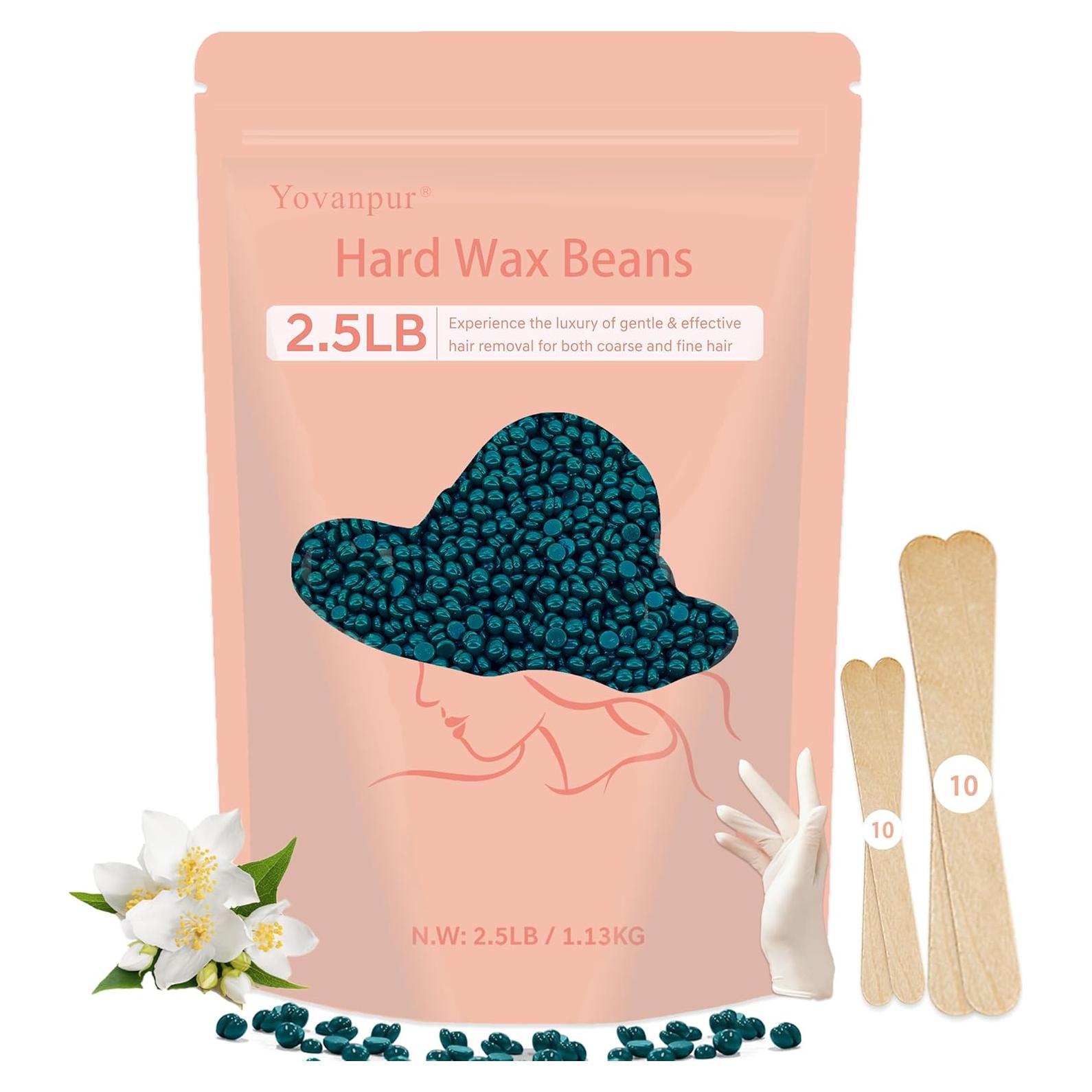 Perlas de Cera Dura Yovanpur 1.2kg para Depilación Suave