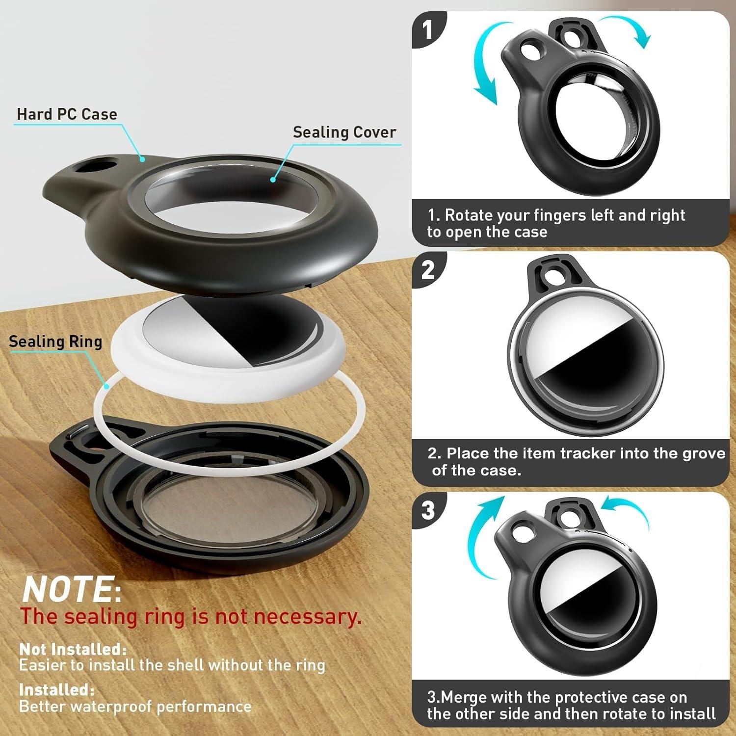 Paquete de 4 Fundas Impermeables para AirTag MOLOSLEEVE