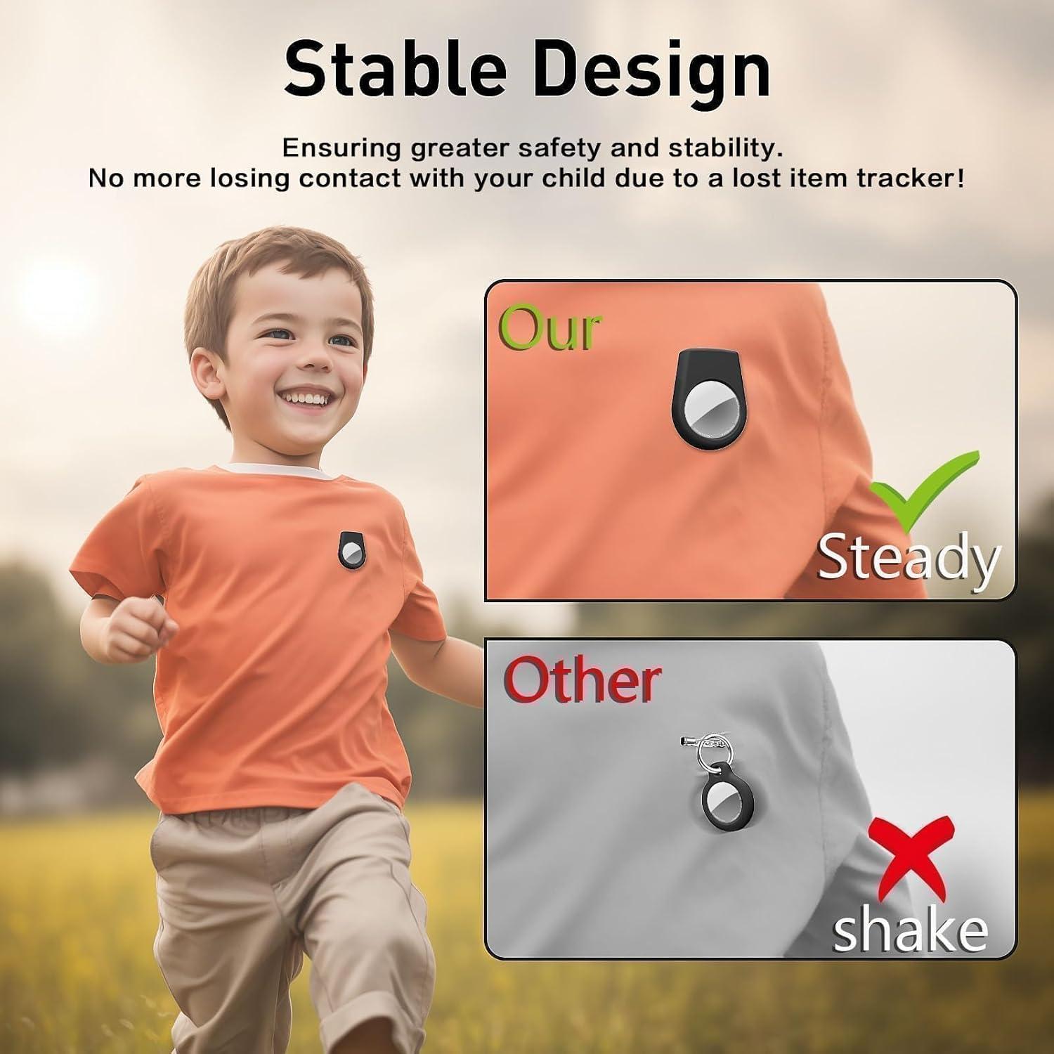 Funda de Seguridad para AirTag Vsagier Negra - Diseño Oculto