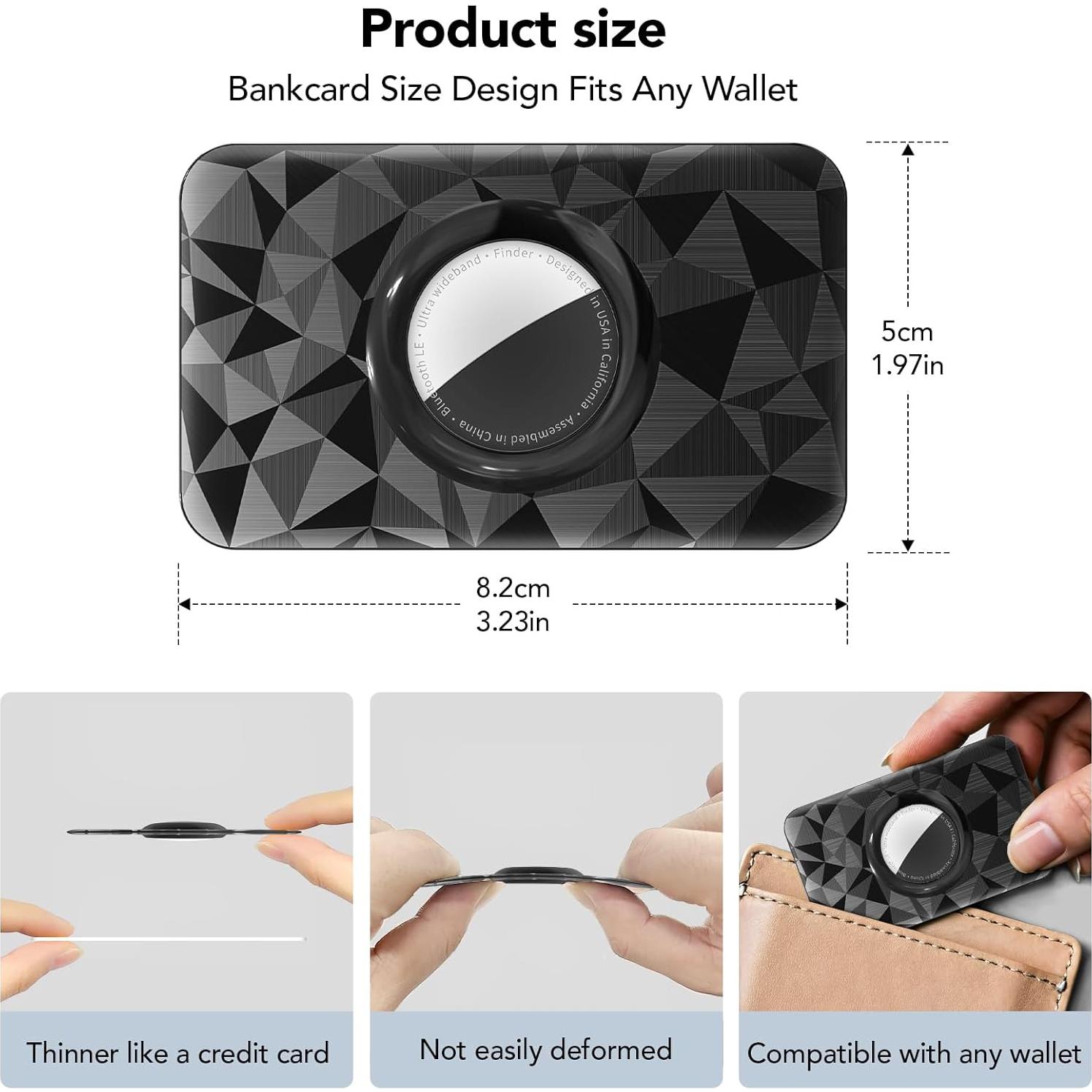 Soporte de Billetera para AirTag HATALKIN Ultra Delgado - 2 Piezas