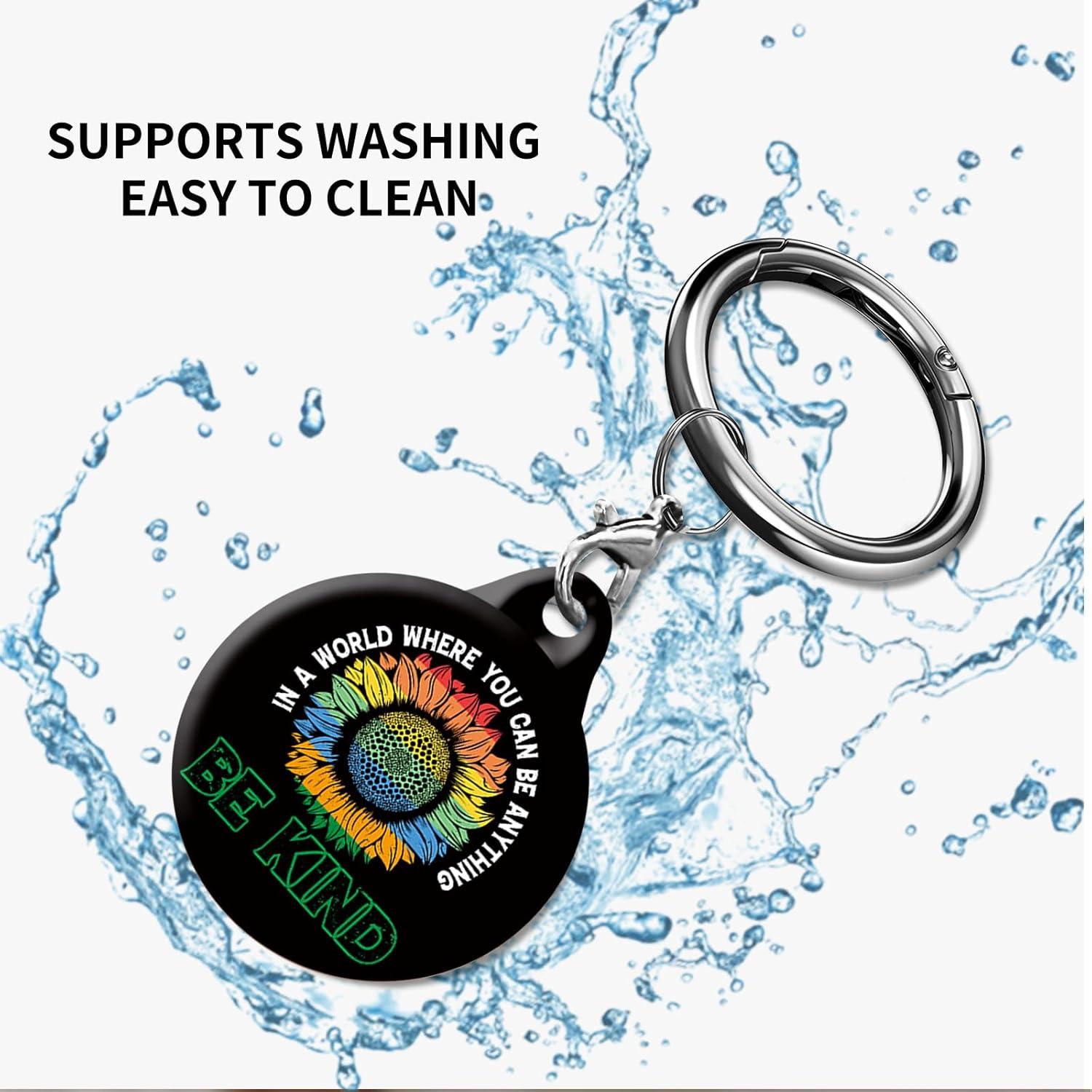 Estuche protector para AirTag AKPZV con llavero - Anti-rayones