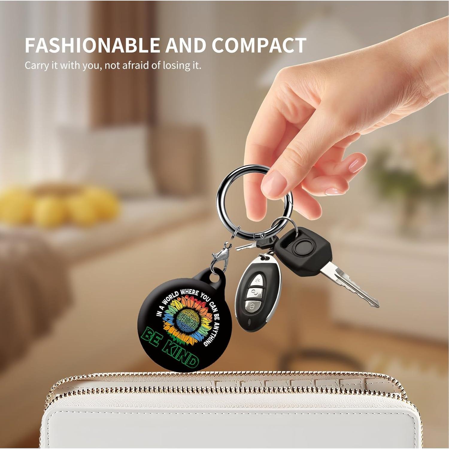 Estuche protector para AirTag AKPZV con llavero - Anti-rayones