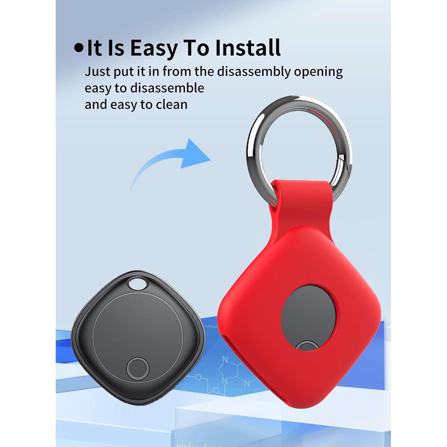 Funda Protectora Silicona UYRUREL para Ajblg Air Tags - Antideslizante