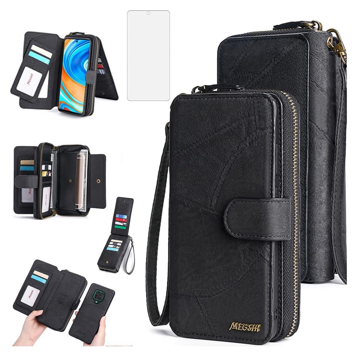 Funda Asuwish para Xiaomi Redmi Note 9 Pro/9S/Pro Max con Cartera