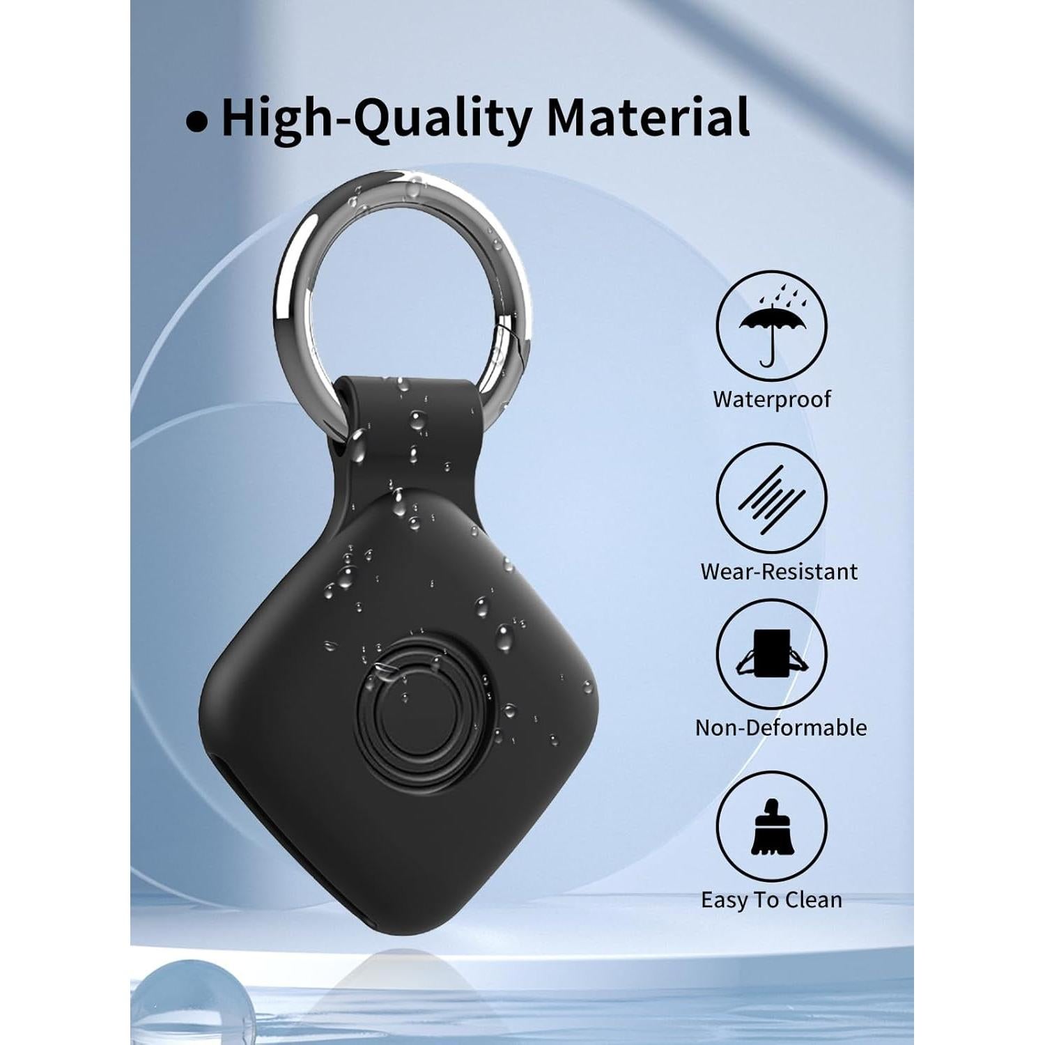 Funda Protectora Silicona UYRUREL para Telylou Air Tags - Negro