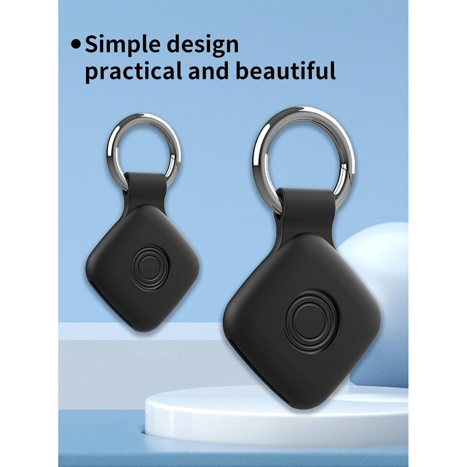 Funda Protectora Silicona UYRUREL para Telylou Air Tags - Negro