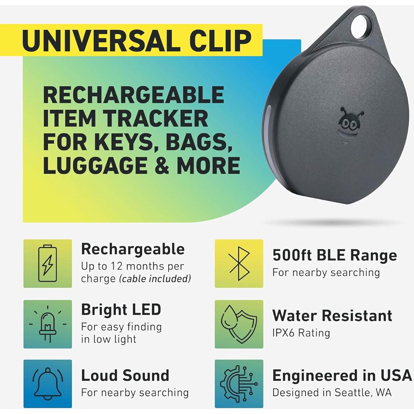 Rastreador Universal Pebblebee Link - Etiqueta QR Recargable