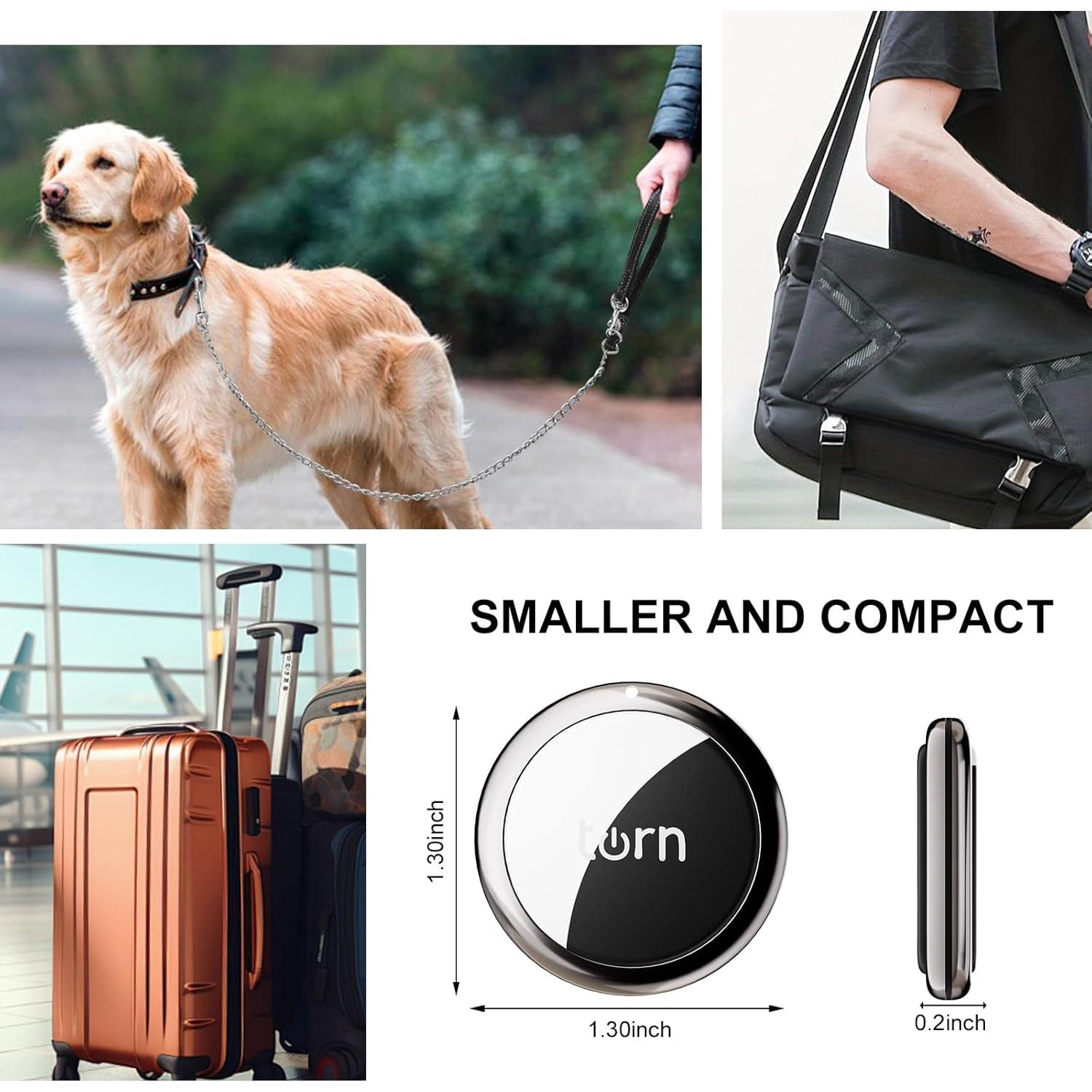 Rastreador GPS AI TrackTag para Perros y Gatos - Negro y Blanco