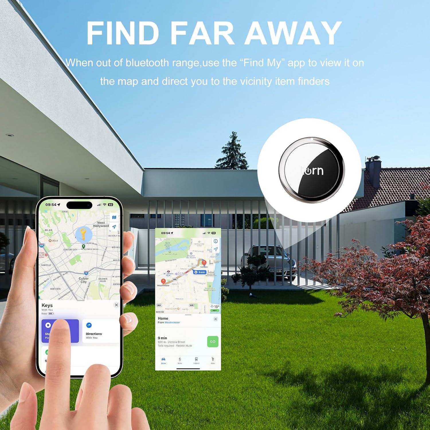 Rastreador GPS AI TrackTag para Perros y Gatos - Negro y Blanco