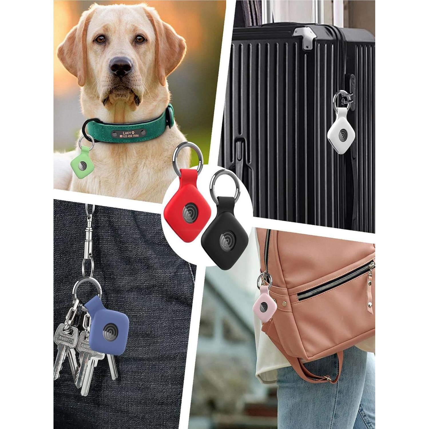 Funda Protectora Silicona UYRUREL para Telylou Air Tags - Negra (4 Pzs)