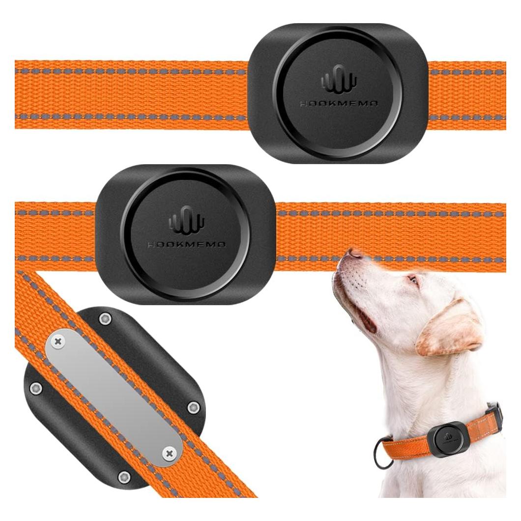 Funda impermeable para AirTag HOOKMEMO - 2 Paquete Negro