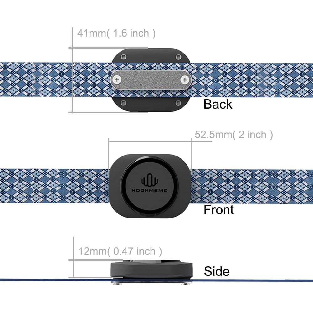 Funda impermeable para AirTag HOOKMEMO - 2 Paquete Negro