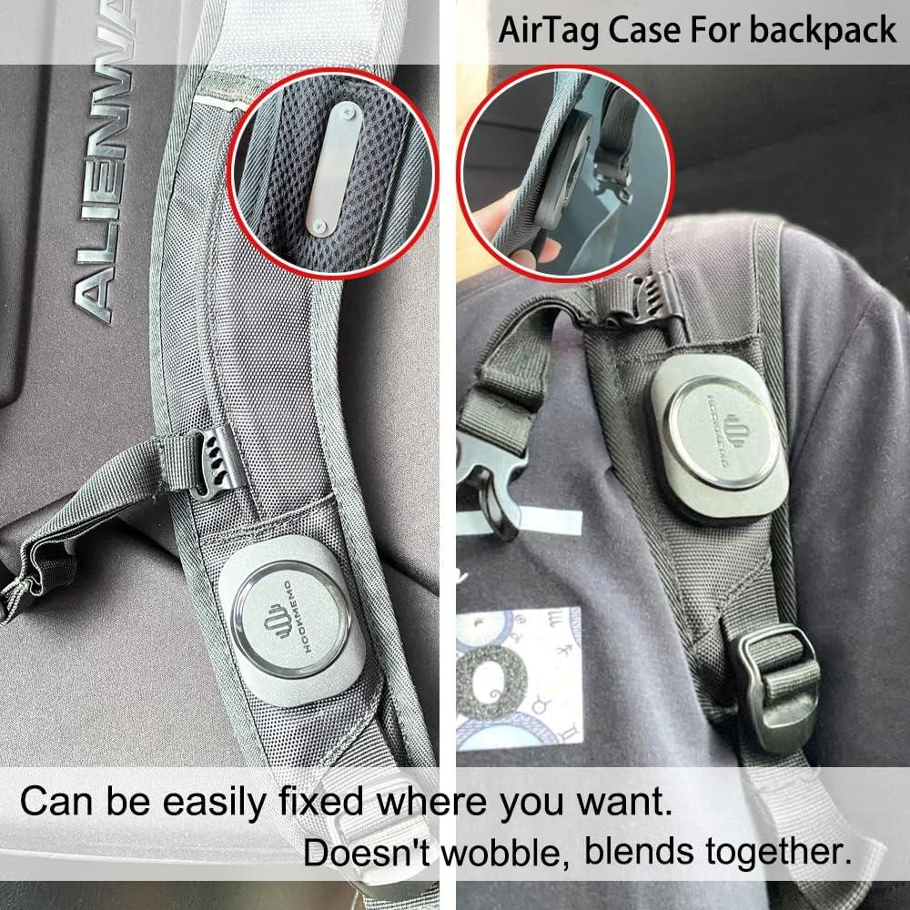 Funda impermeable para AirTag HOOKMEMO - 2 Paquete Negro