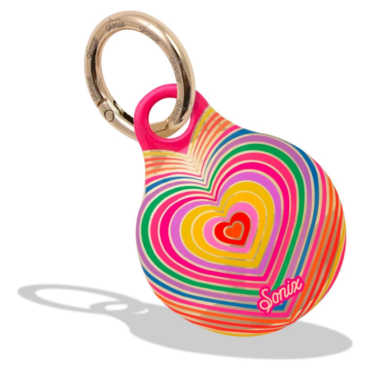 Funda protectora para AirTag Sonix con mosquetón dorado