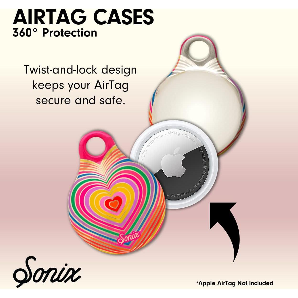 Funda protectora para AirTag Sonix con mosquetón dorado