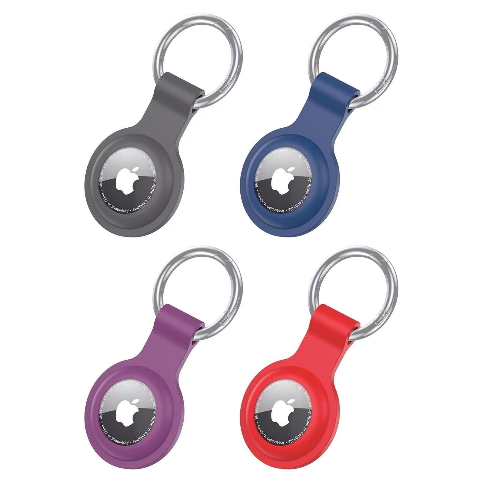 Soporte para AirTag Shiningwell 4 Colores Silicona Protectora