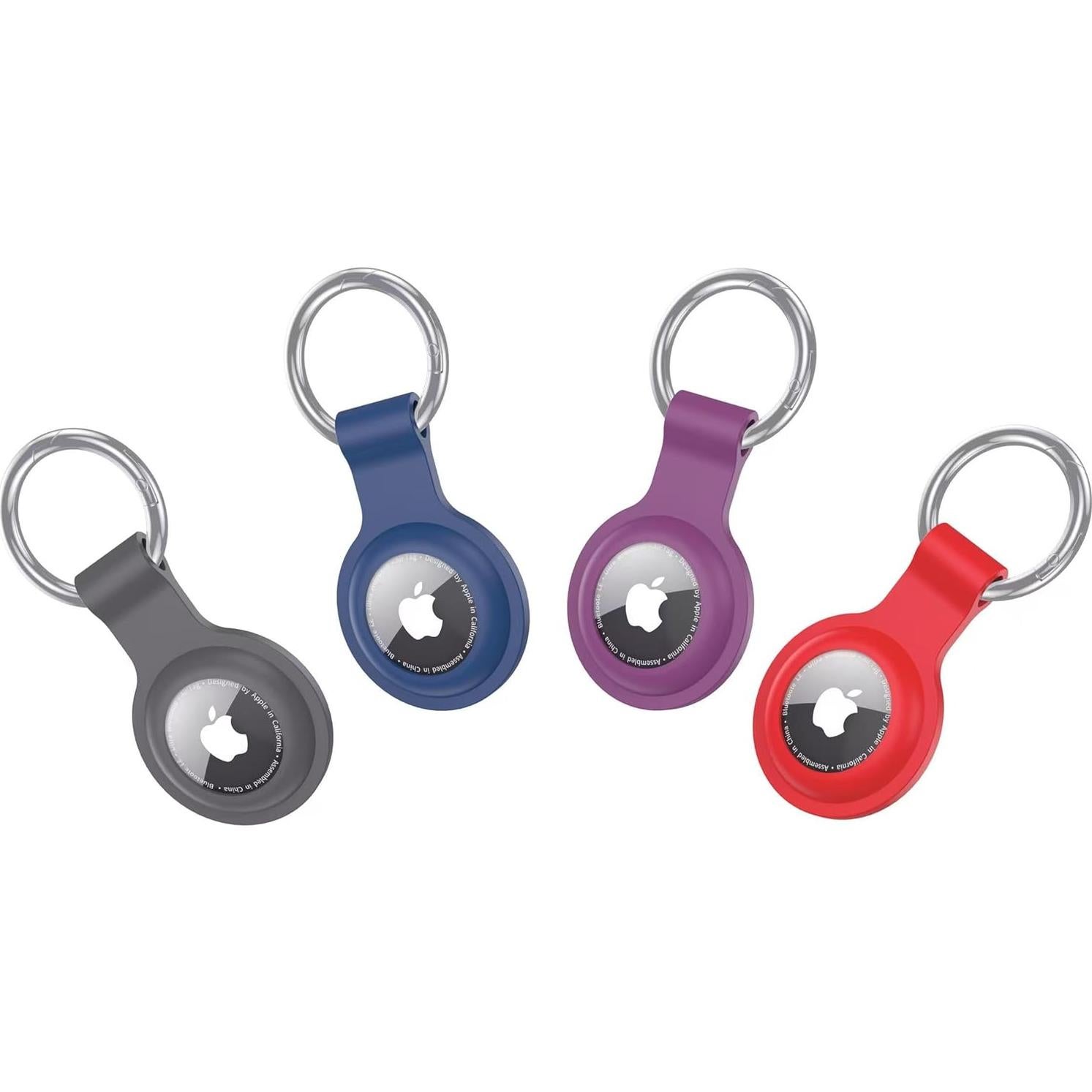 Soporte para AirTag Shiningwell 4 Colores Silicona Protectora