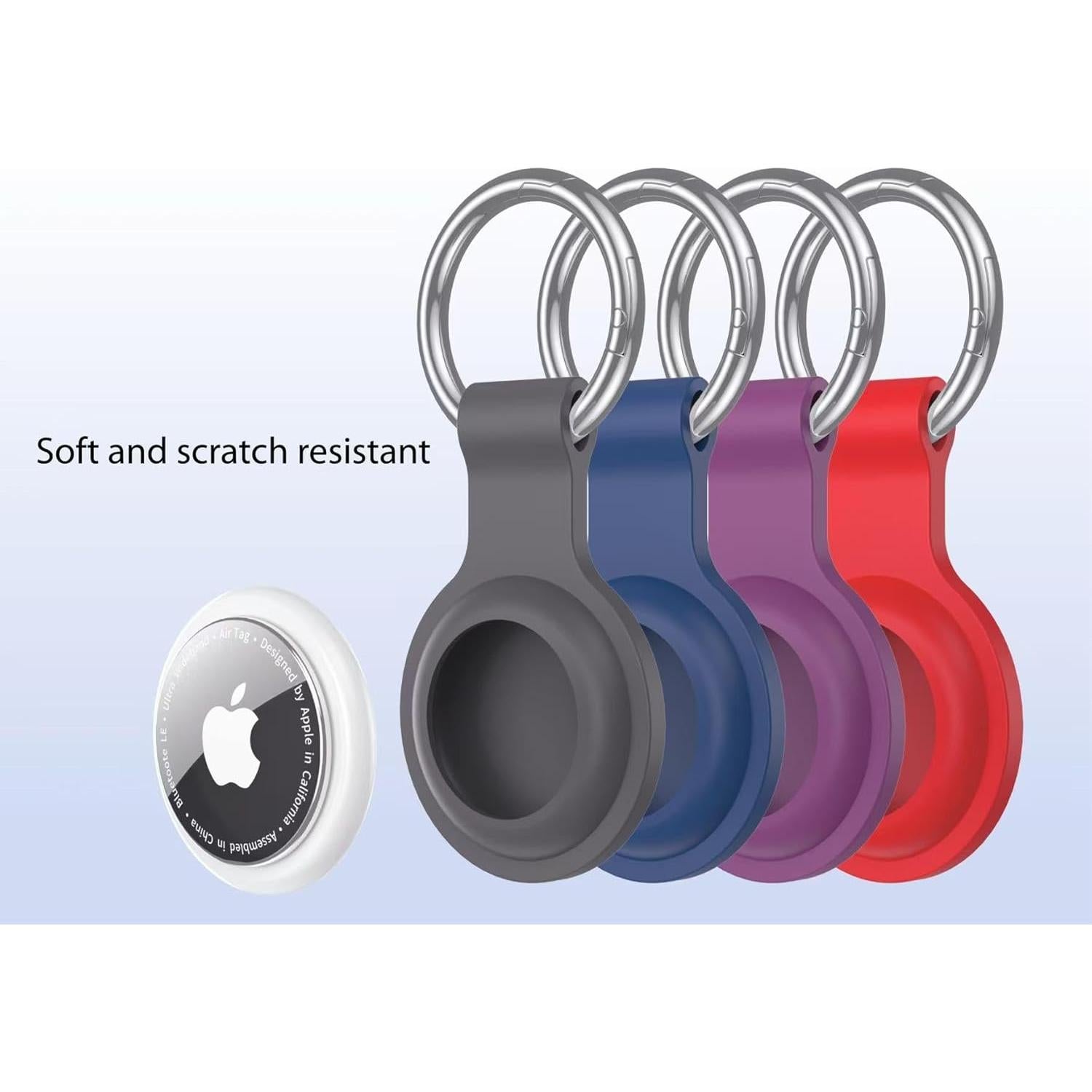 Soporte para AirTag Shiningwell 4 Colores Silicona Protectora