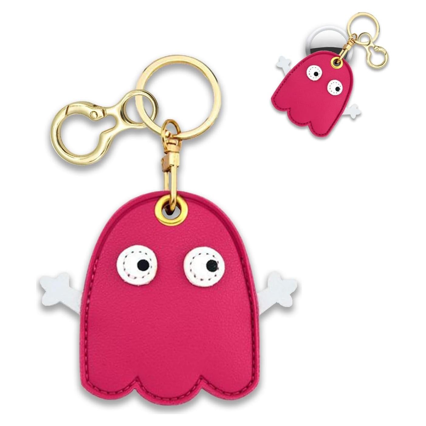 Funda de cuero PU para AirTag Xinyeu - Diseño Fantasma