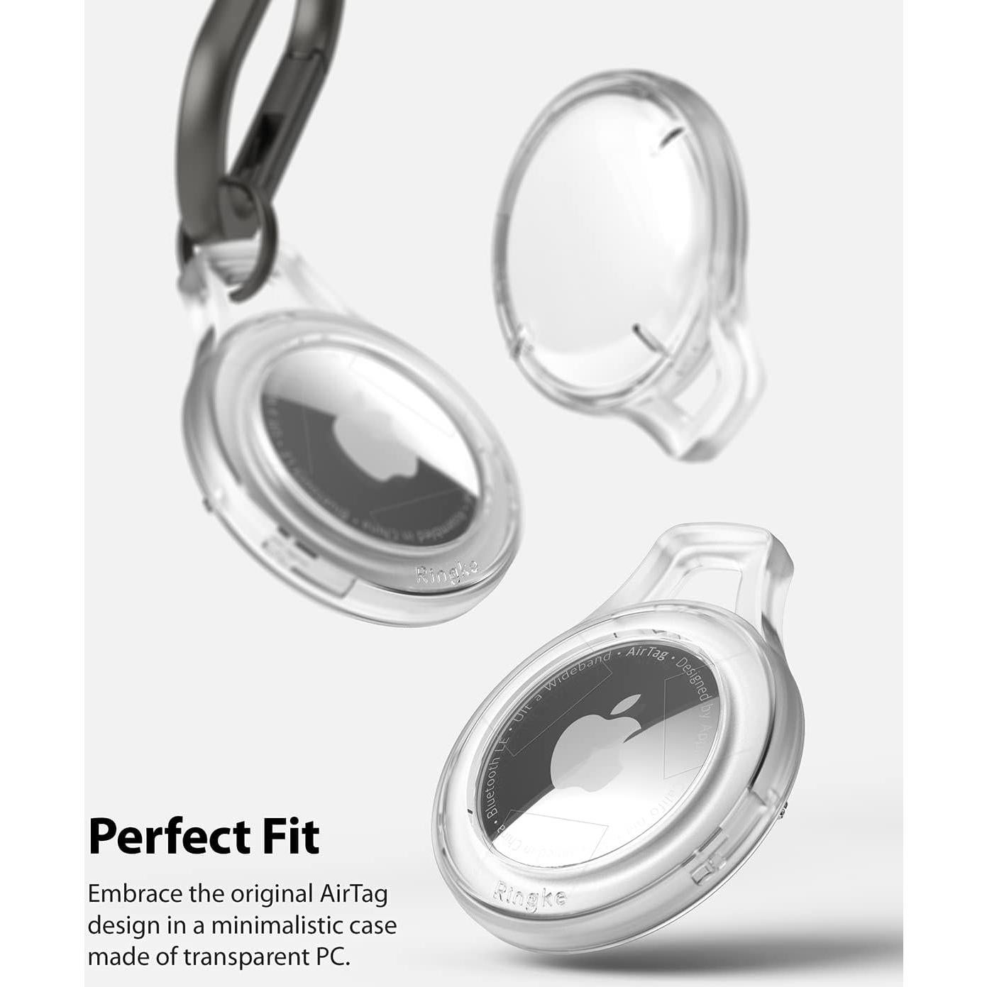 Funda Protectora Ringke Slim para AirTag - Transparente 4 Pzas