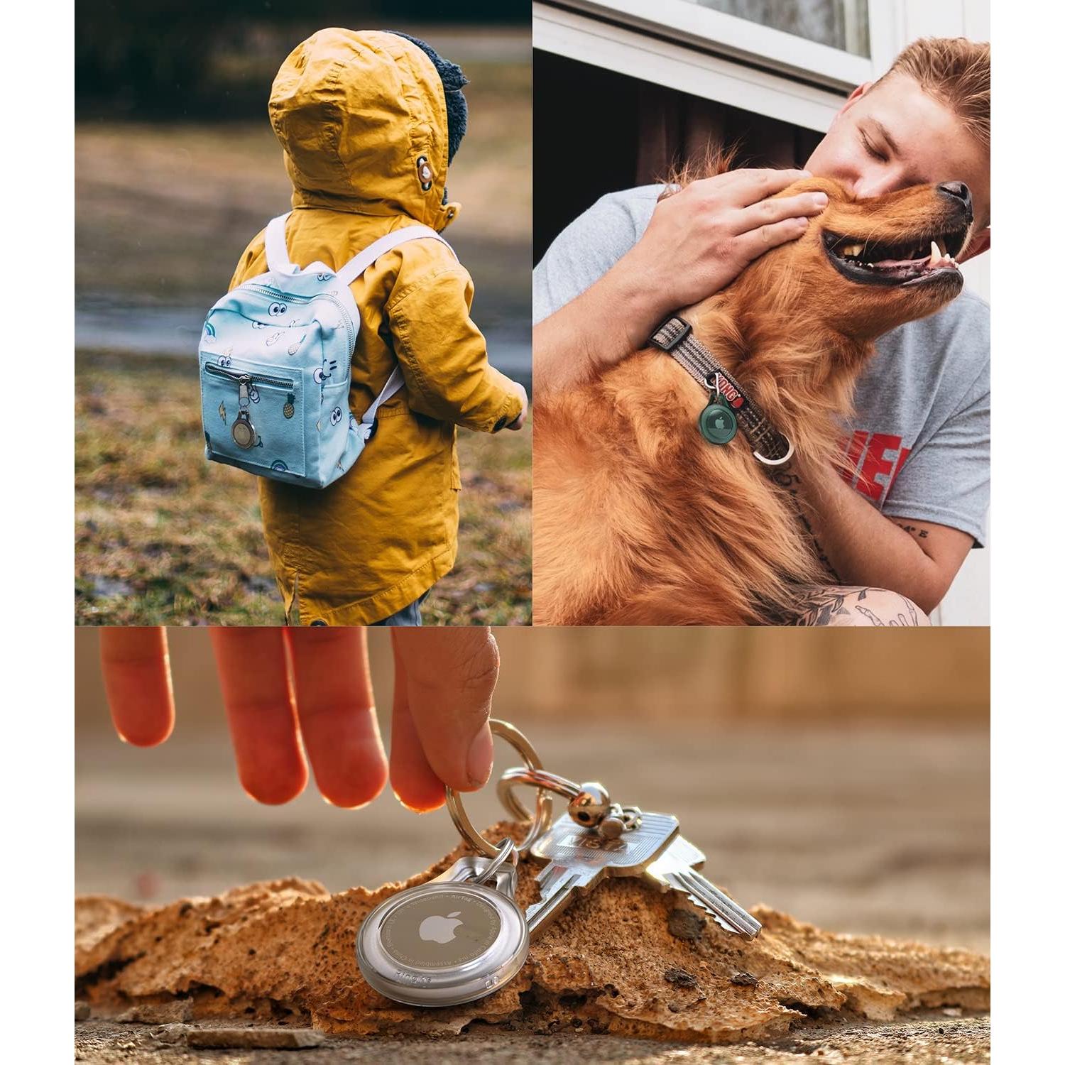 Funda Protectora Ringke Slim para AirTag - Transparente 4 Pzas