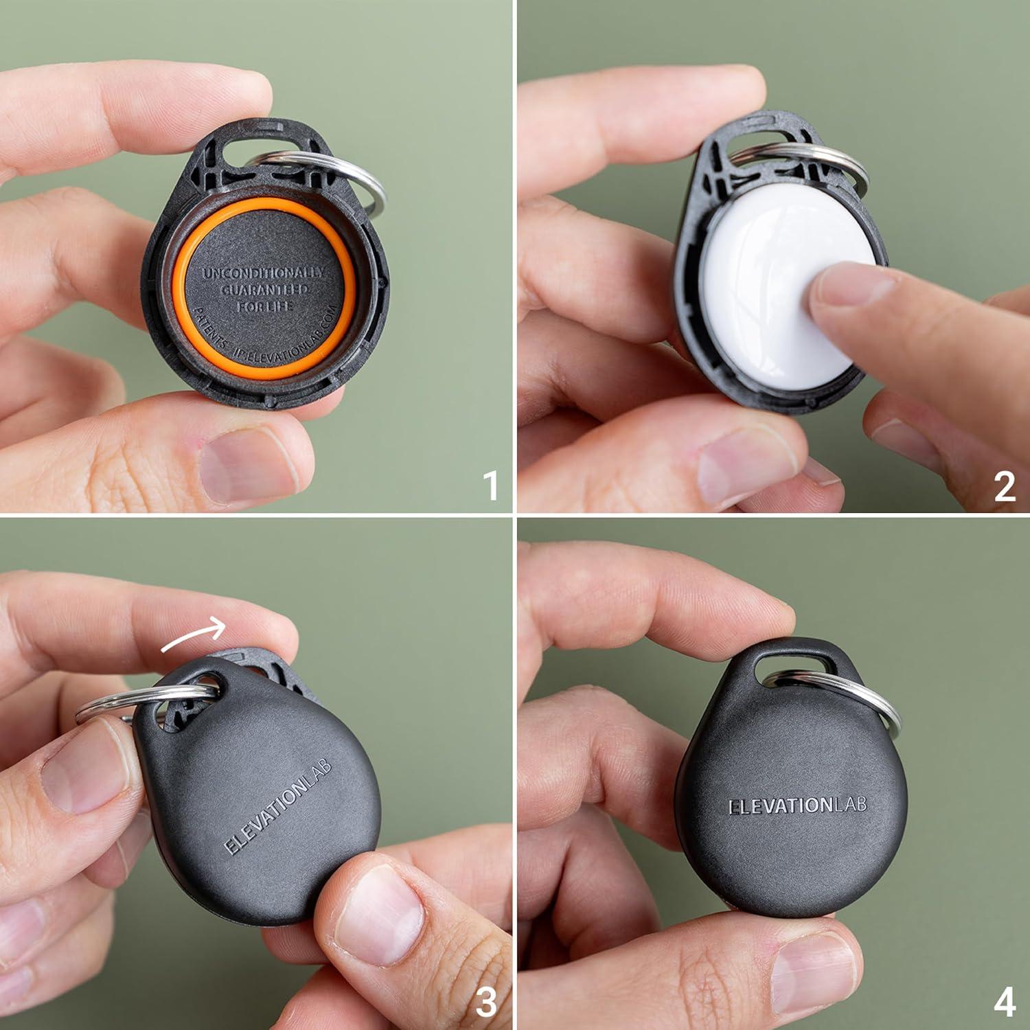 Funda Ultra-Compacta para AirTag Elevation Lab - Paquete de 4