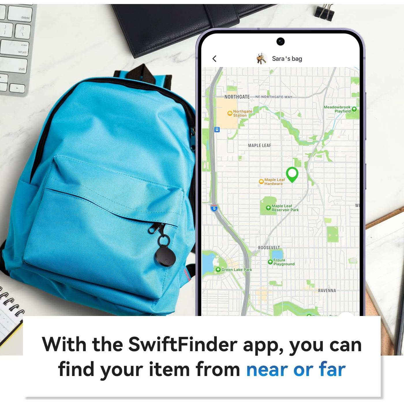 Rastreador Bluetooth SwiftFinder ST21 para Llaves y Teléfonos