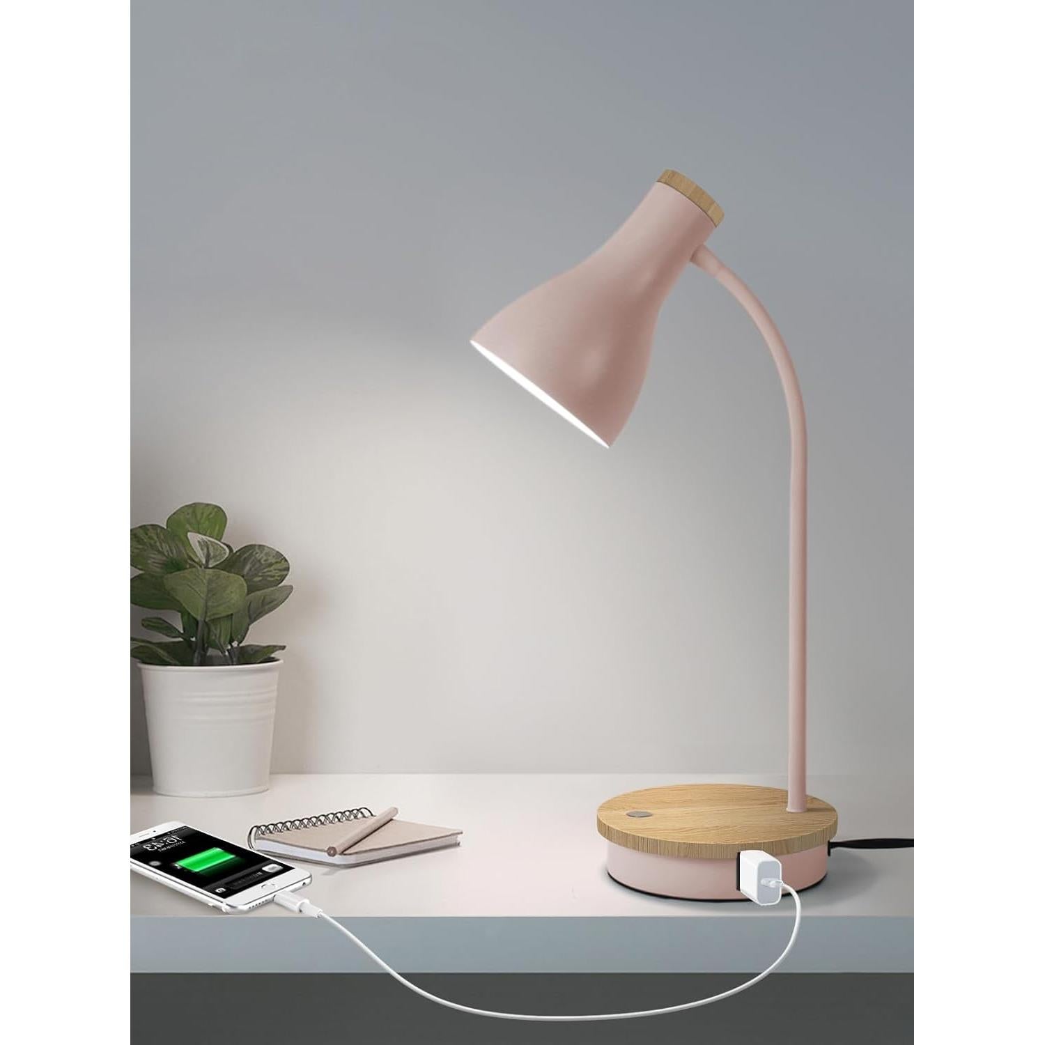 Lámpara de Escritorio Táctil Rosa LALISU 3 Niveles Regulable