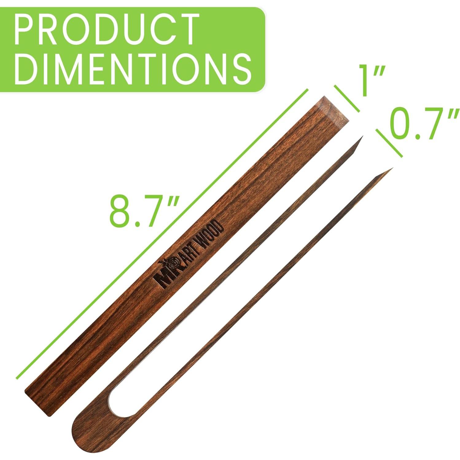 Pinzas de Madera de Nogal Mr.Art Wood 22 cm Magnéticas