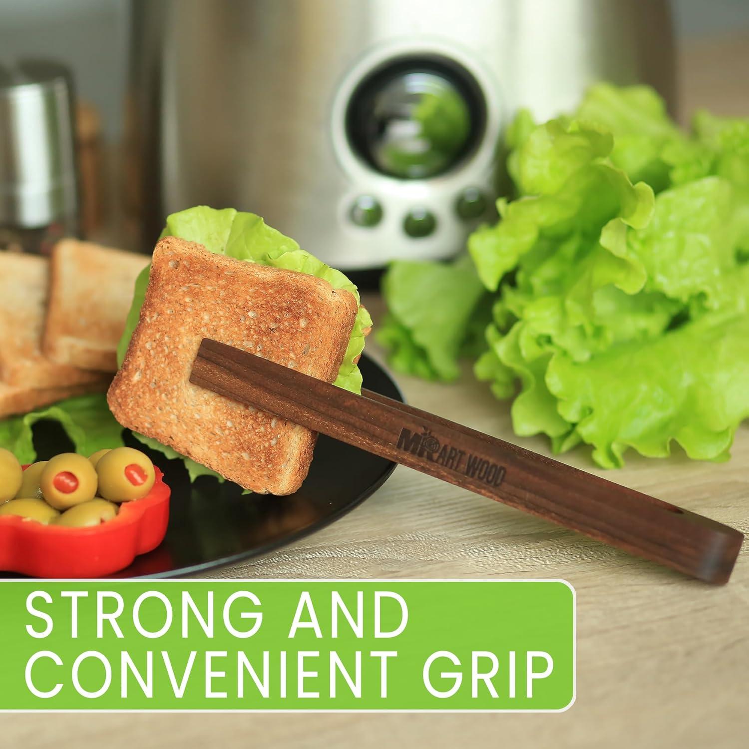 Pinzas de Madera de Nogal Mr.Art Wood 22 cm Magnéticas